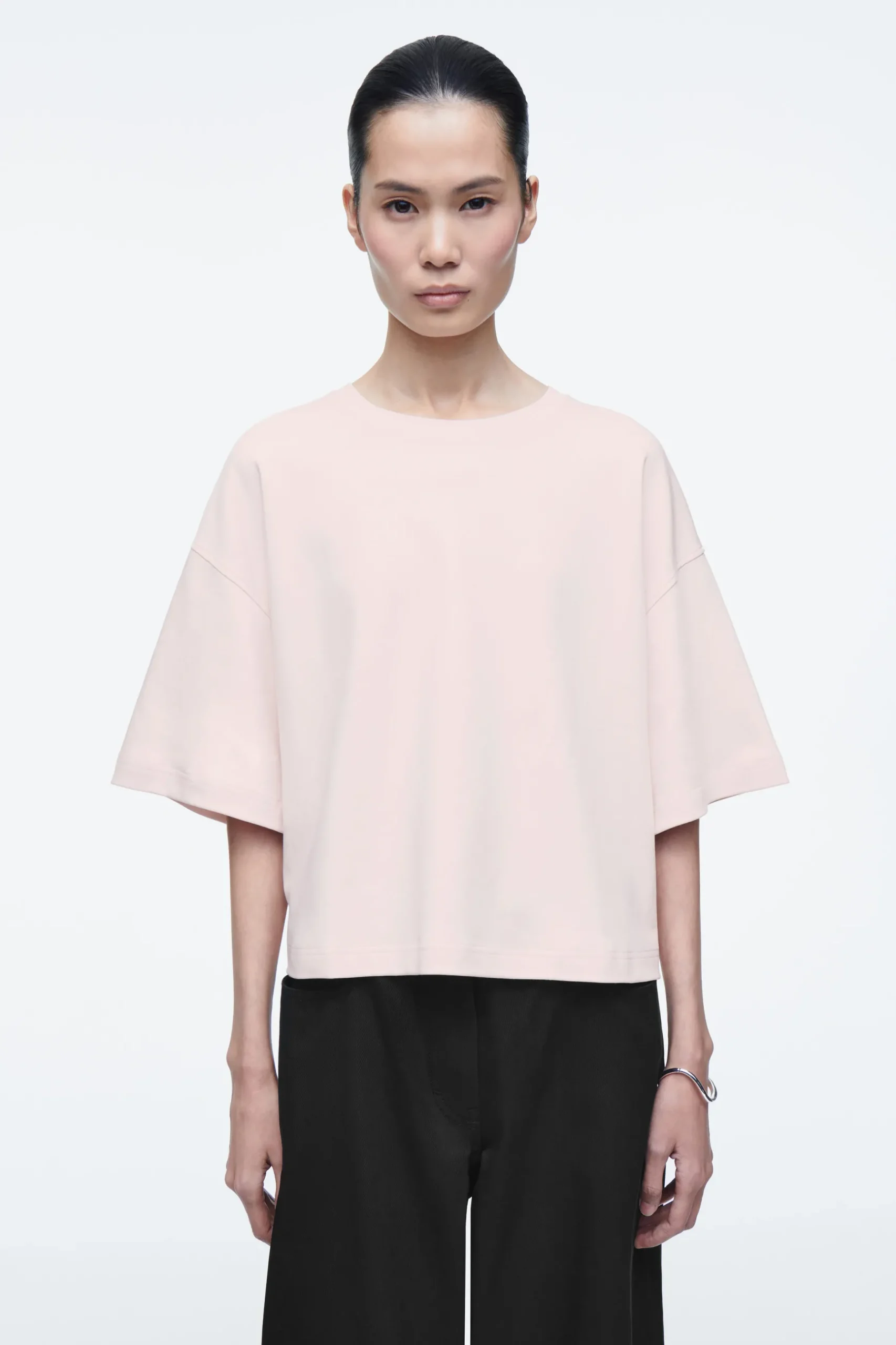 New COS PUDEŁKOWY T-SHIRT OVERSIZE