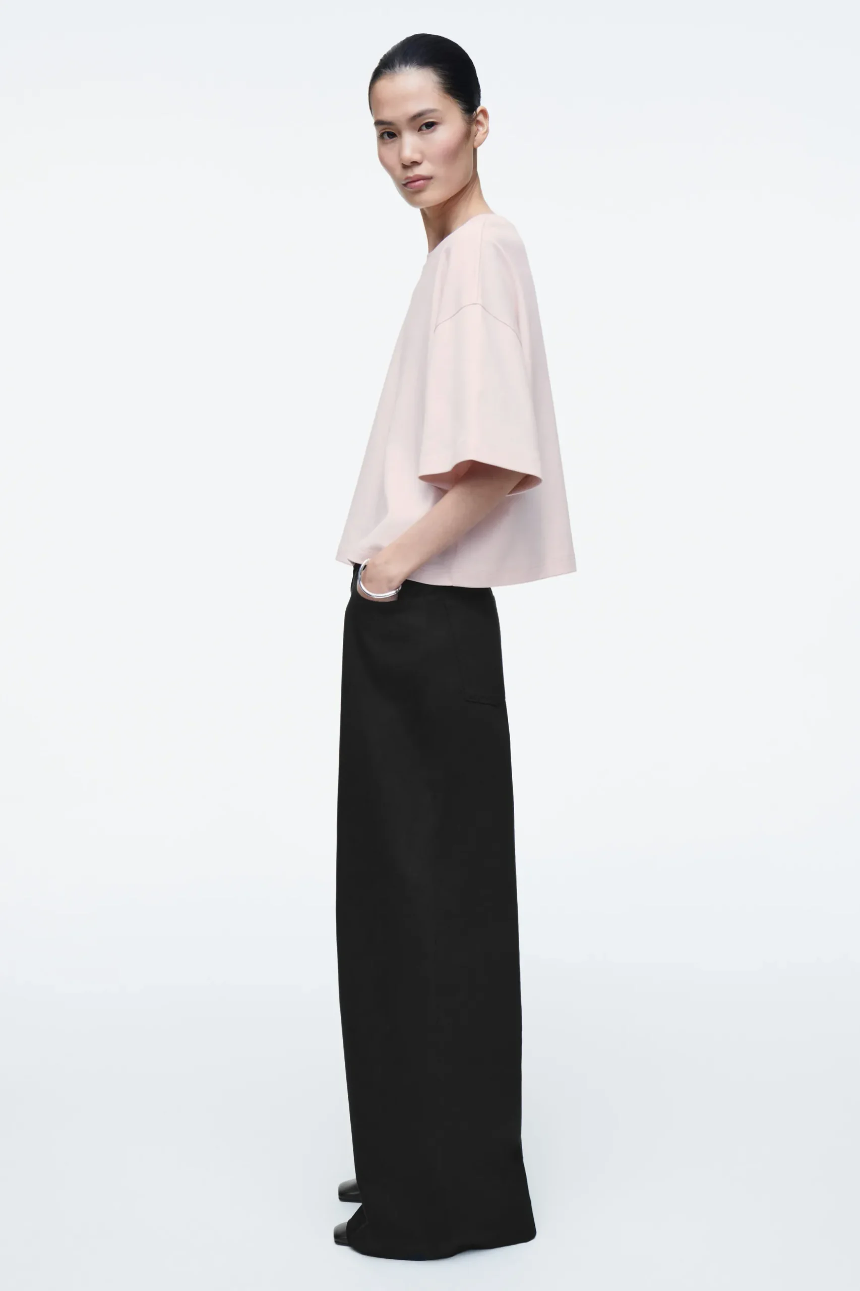 New COS PUDEŁKOWY T-SHIRT OVERSIZE