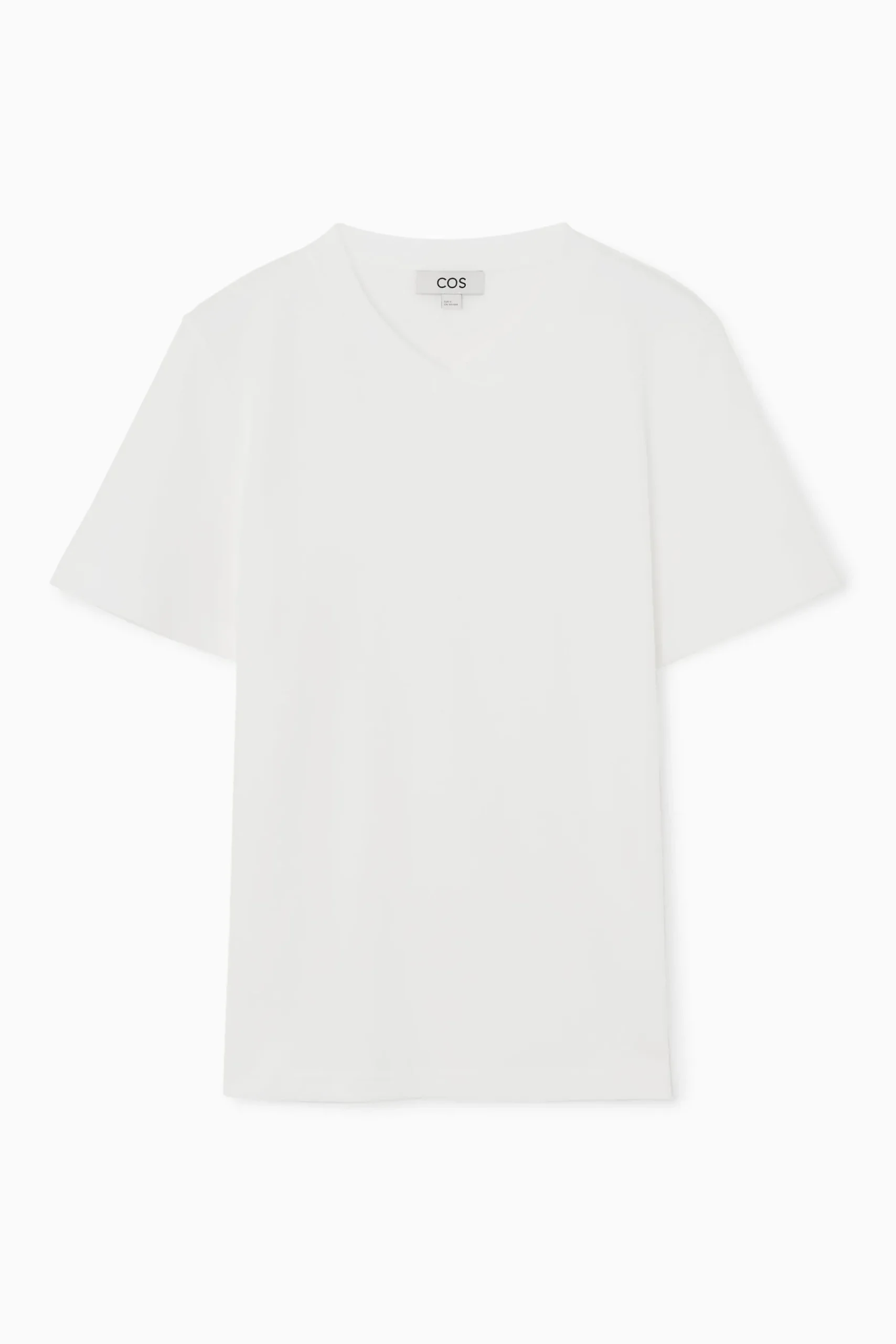 Sale COS PUDEŁKOWY T-SHIRT Z DEKOLTEM W SEREK – REGULAR FIT