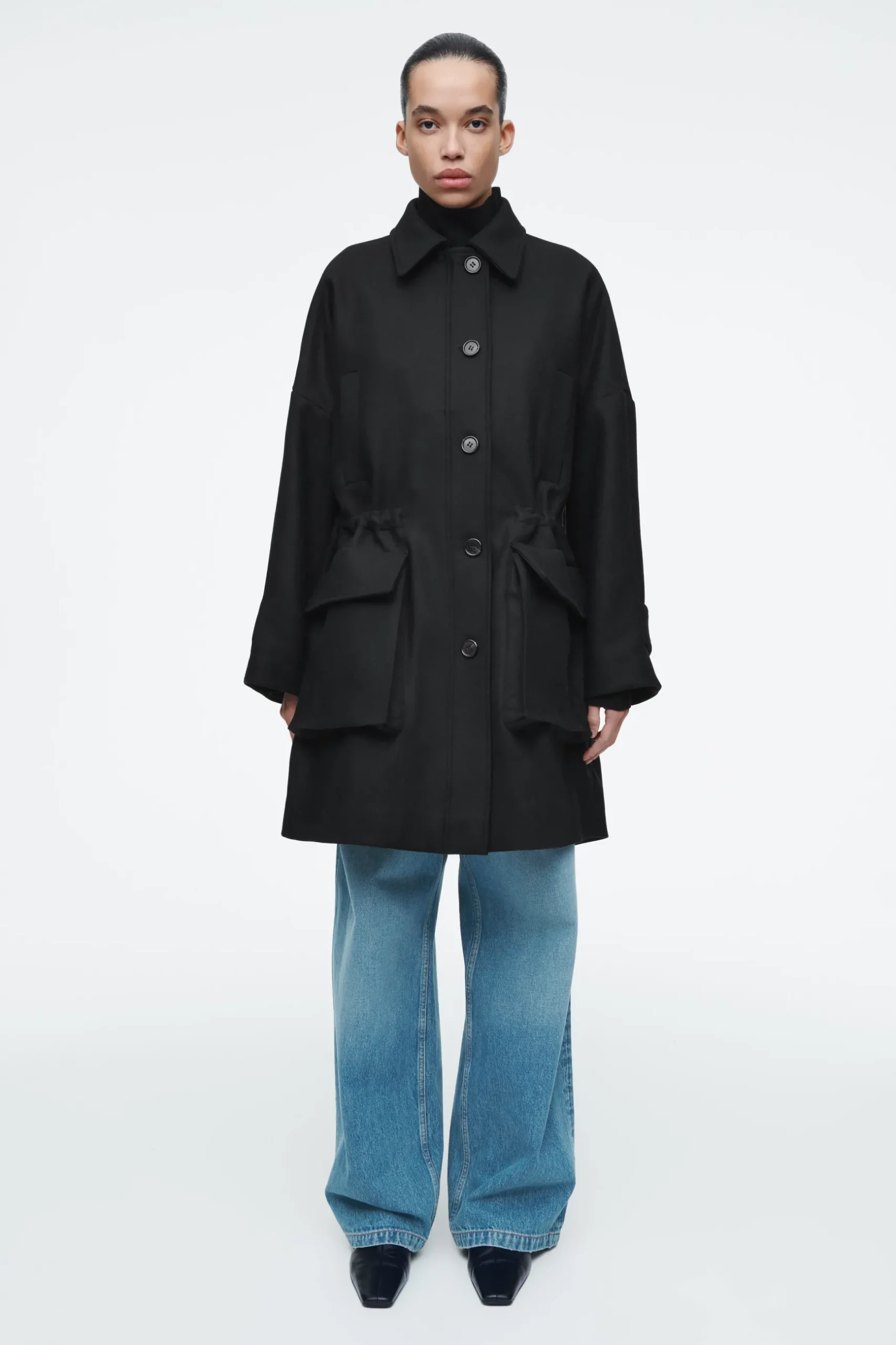 New COS ROBOCZY PŁASZCZ Z WEŁNĄ – OVERSIZED FIT