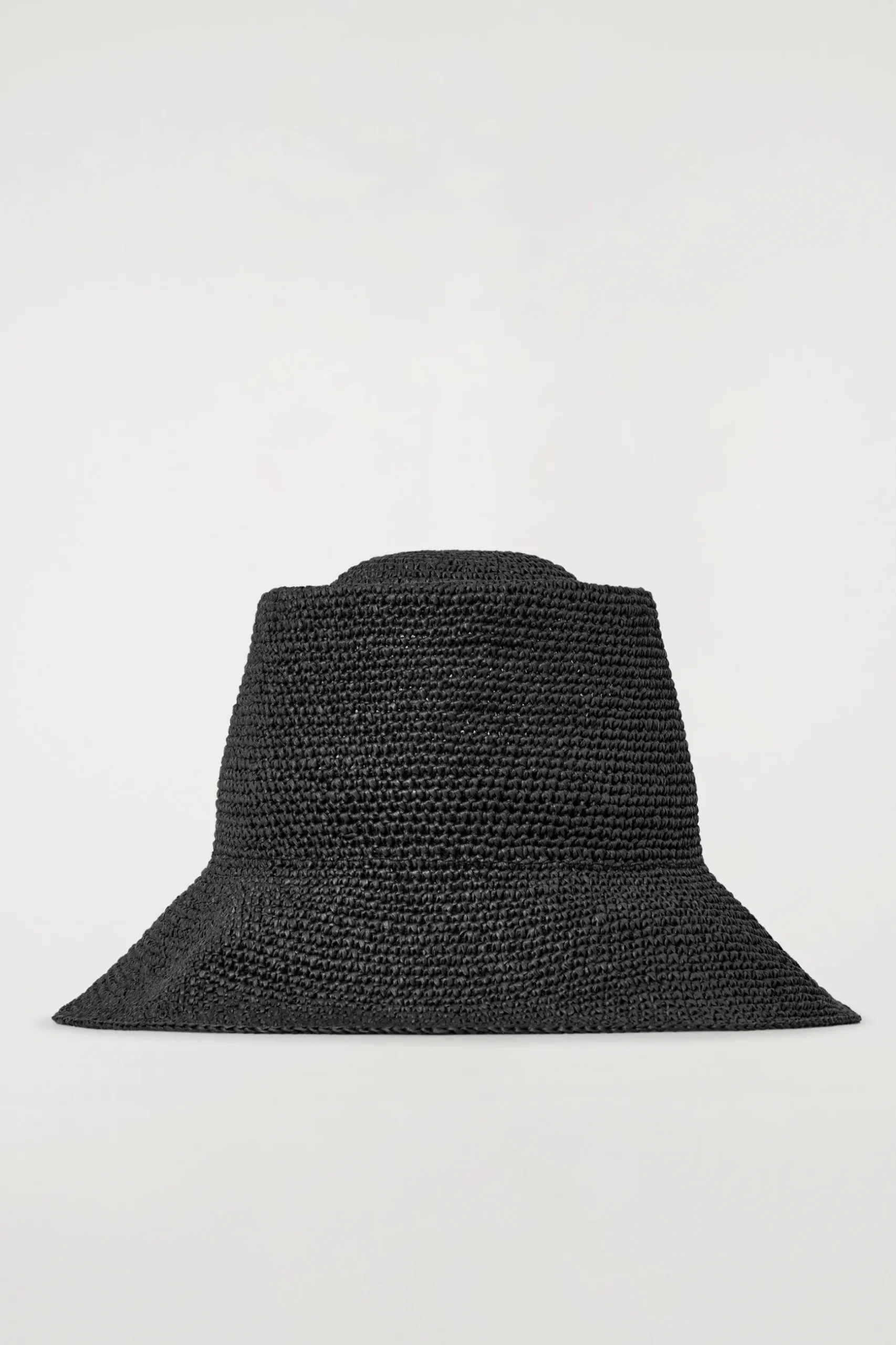 Hot COS SŁOMKOWY KAPELUSZ TYPU BUCKET Czarny