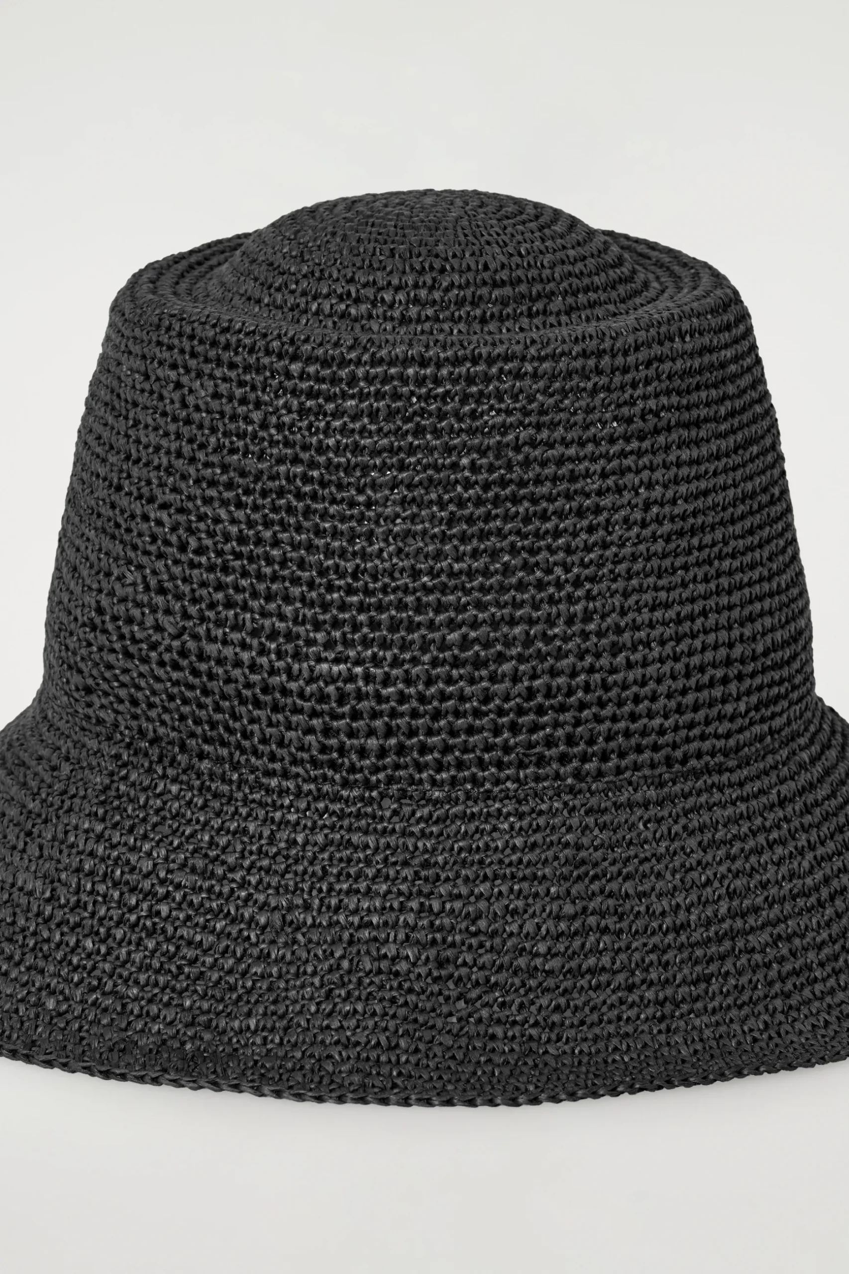 Hot COS SŁOMKOWY KAPELUSZ TYPU BUCKET Czarny