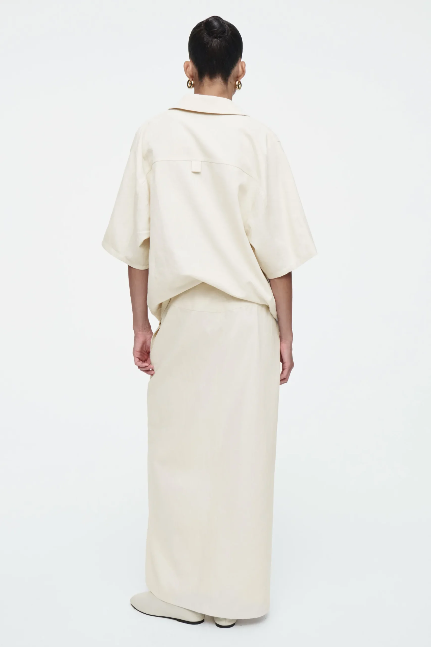 New COS SPÓDNICA MAXI Z DIAGONALU Z LNEM W STYLU UTILITY
