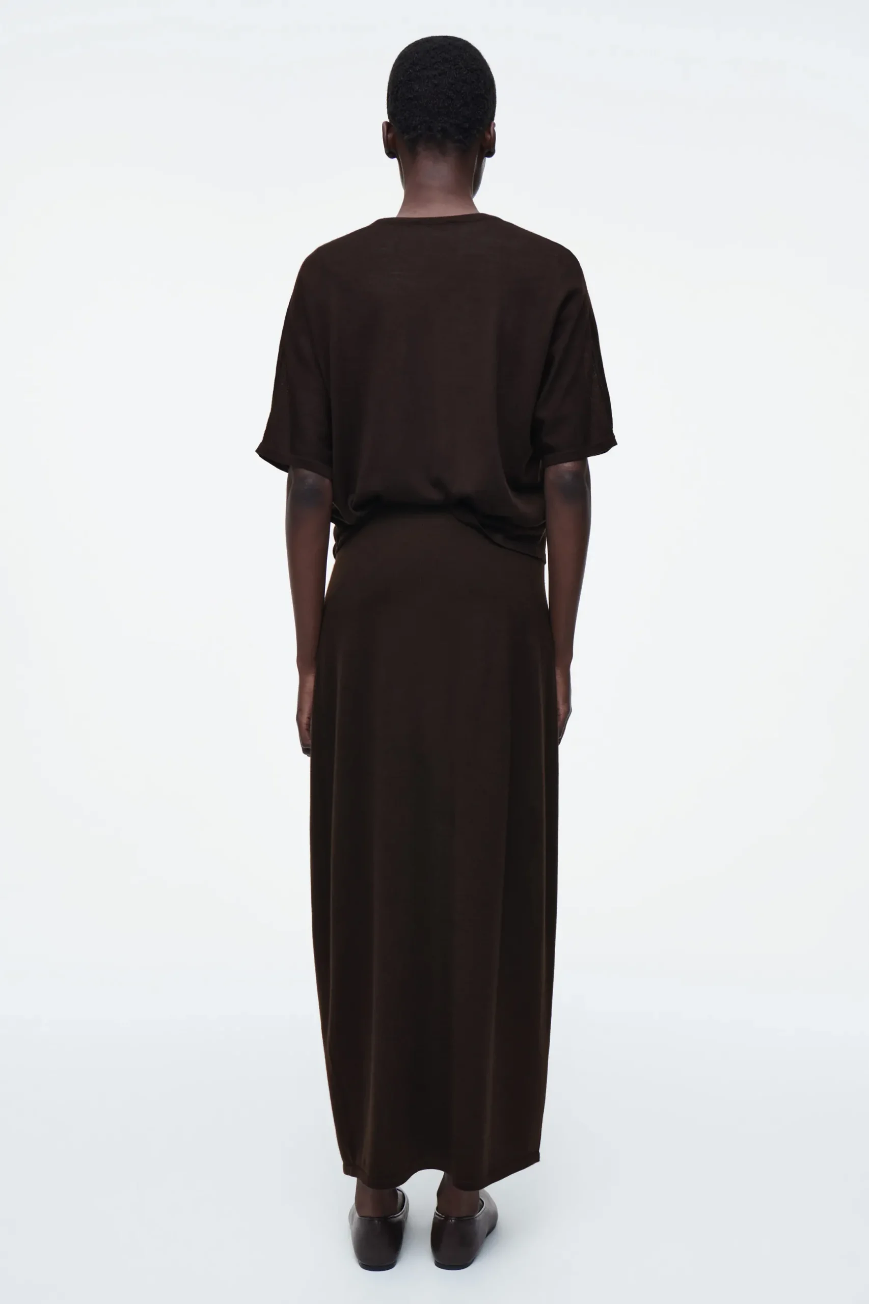 Best COS SPÓDNICA MAXI Z WEŁNĄ MERINO