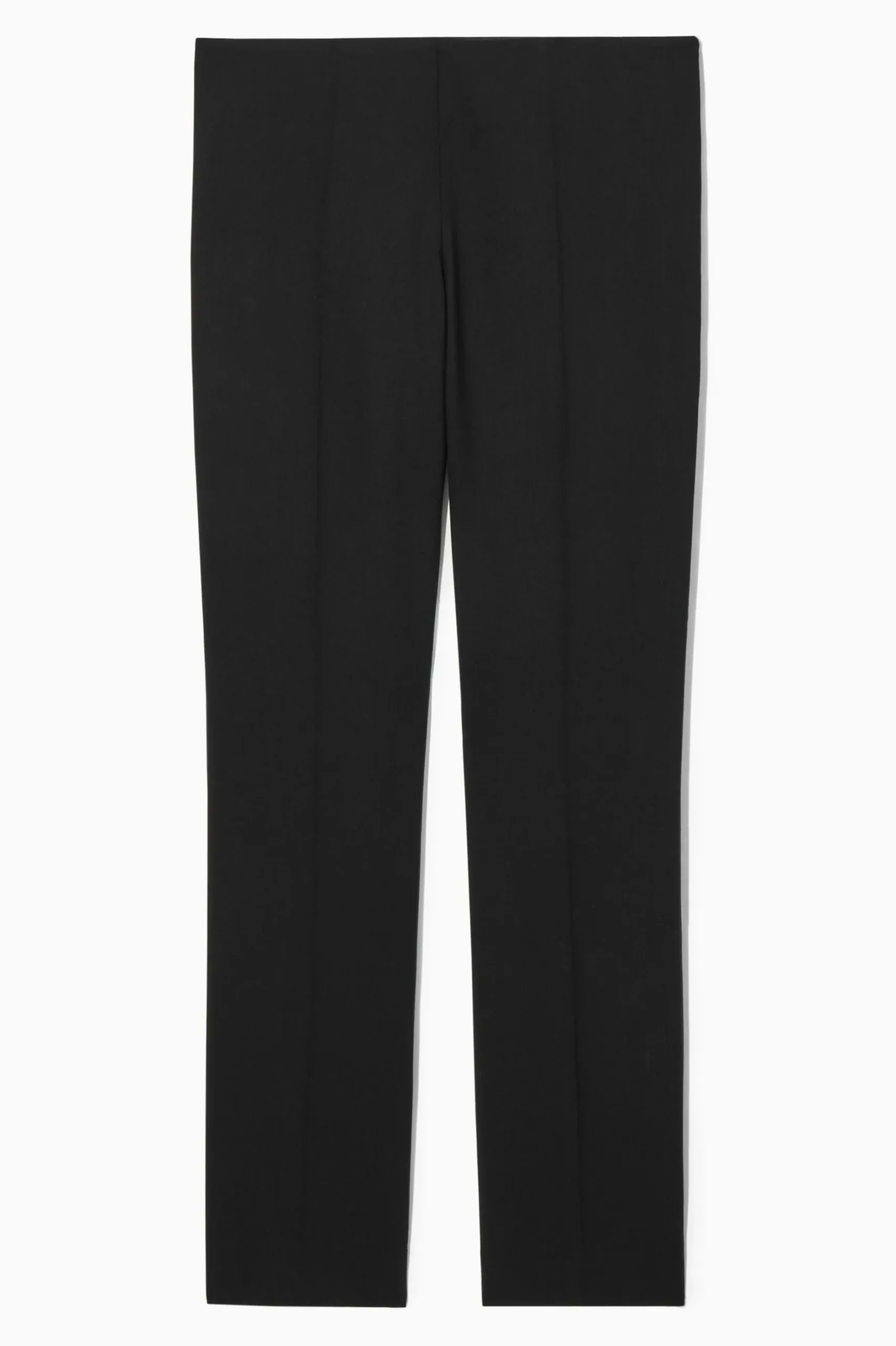 Best COS SPODNIE TYPU BOOTCUT Z KREPY Z WEŁNĄ – SLIM FIT
