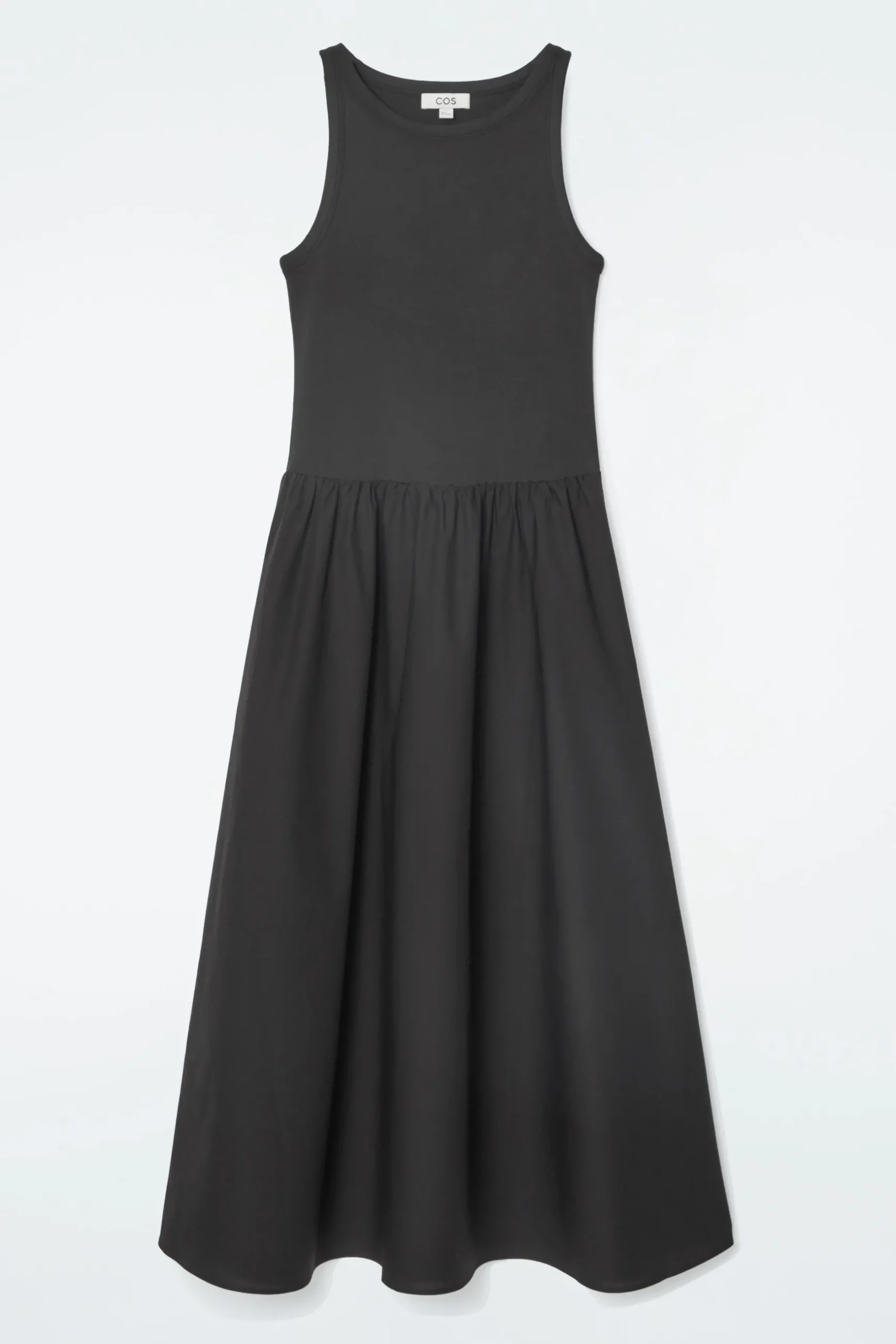 Fashion COS SUKIENKA MAXI Z KONTRASTOWYCH PANELI