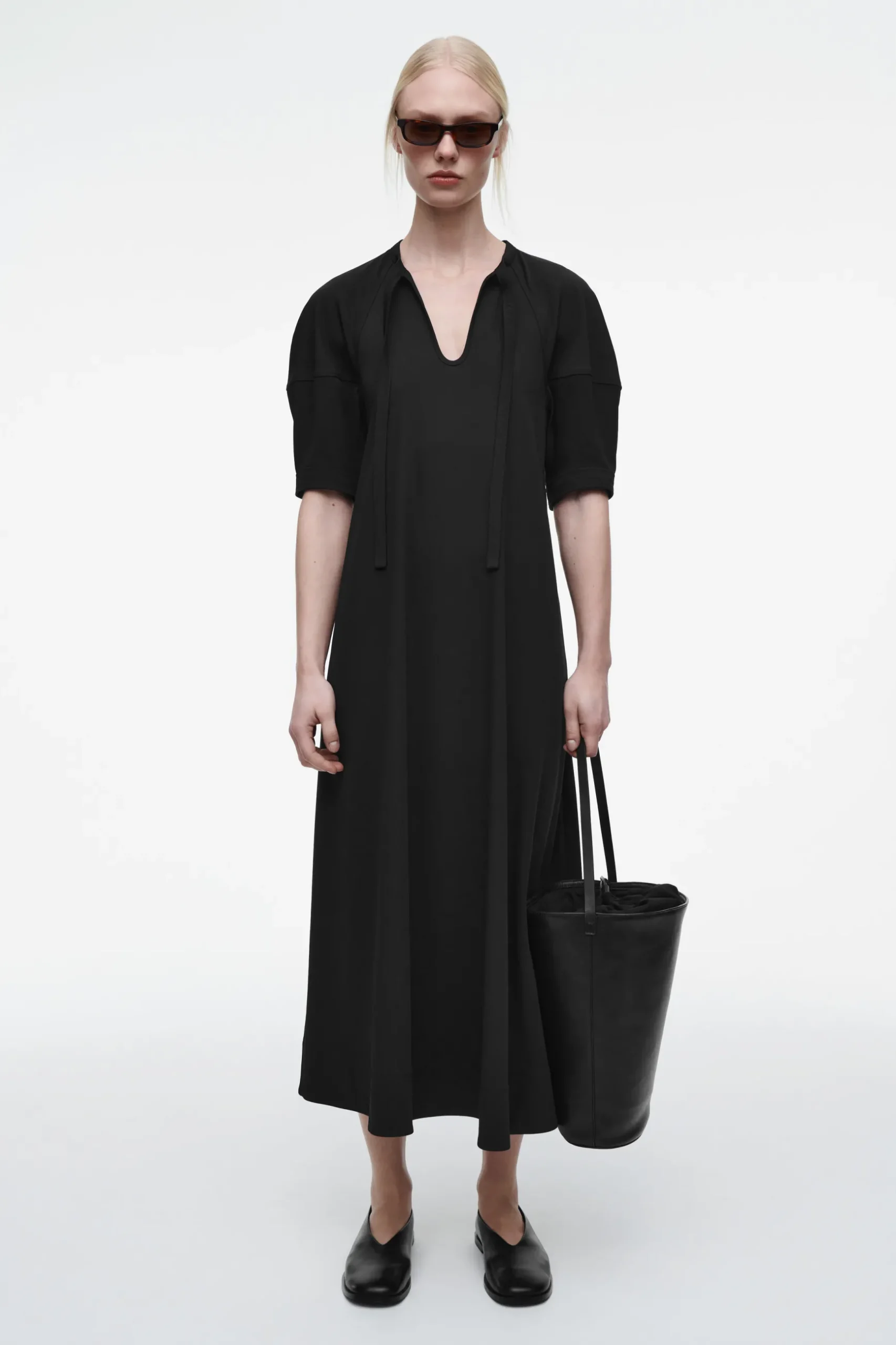 Fashion COS SUKIENKA MAXI Z WIĄZANIEM