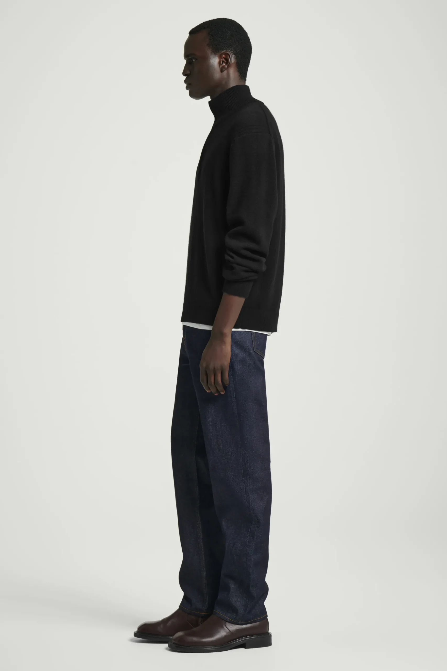 Discount COS SWETER Z CZYSTEGO KASZMIRU Z SUWAKIEM