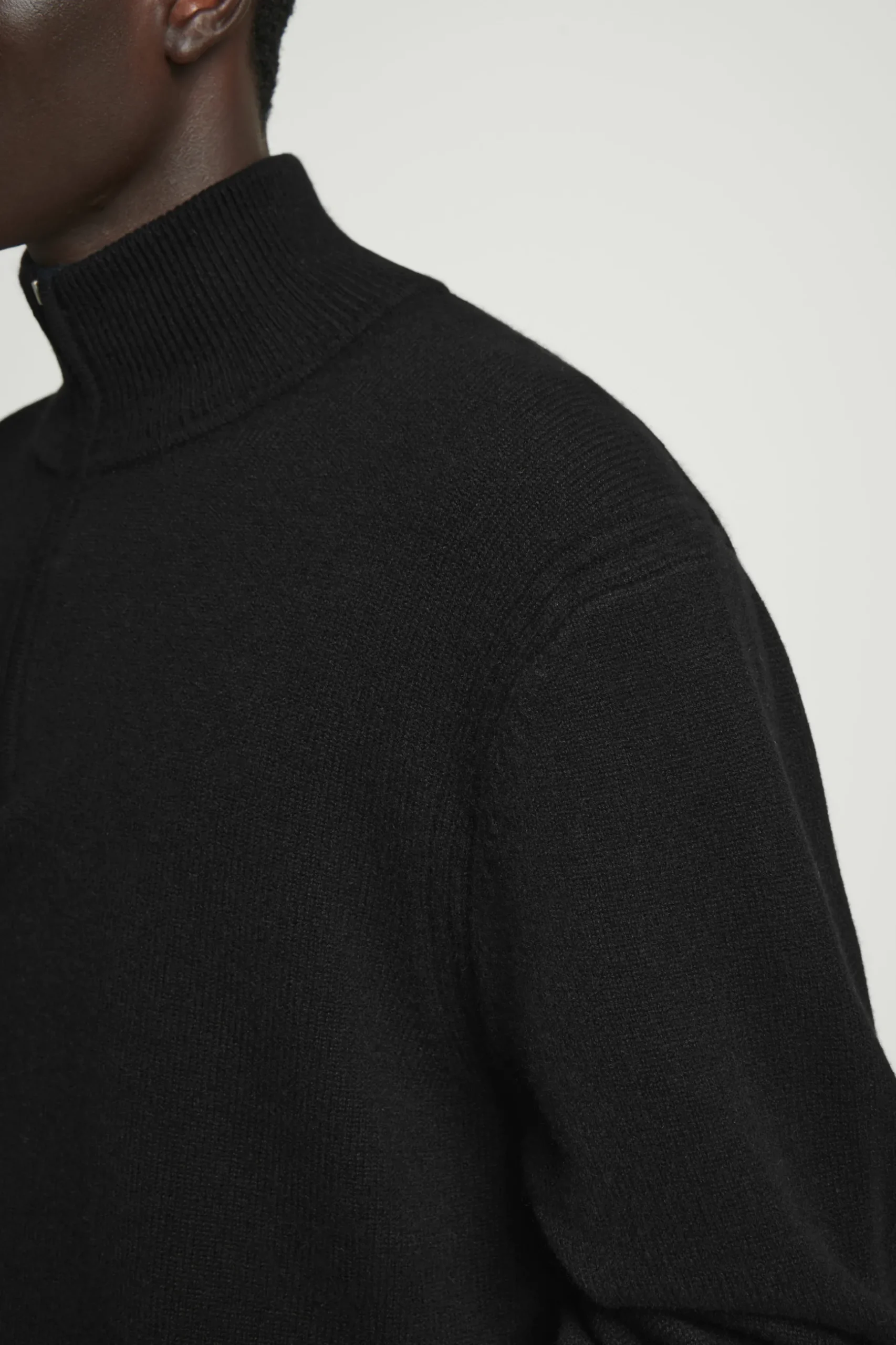 Discount COS SWETER Z CZYSTEGO KASZMIRU Z SUWAKIEM