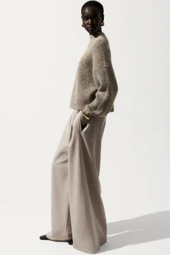 New COS SWETER Z PÓŁGOLFEM Z KONTRASTUJĄCYMI WŁÓKNAMI
