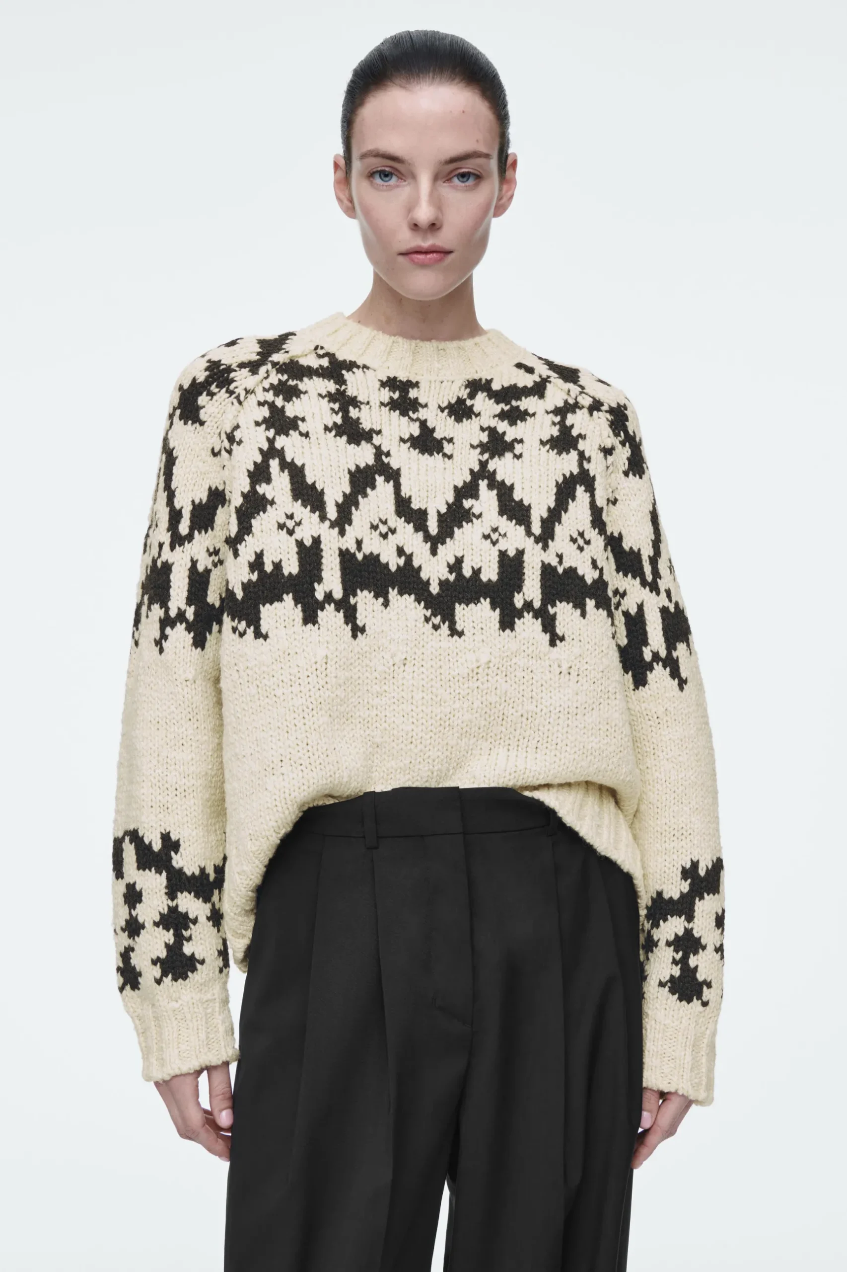 Online COS SWETER Z WEŁNY ZE SPLOTEM FAIR ISLE