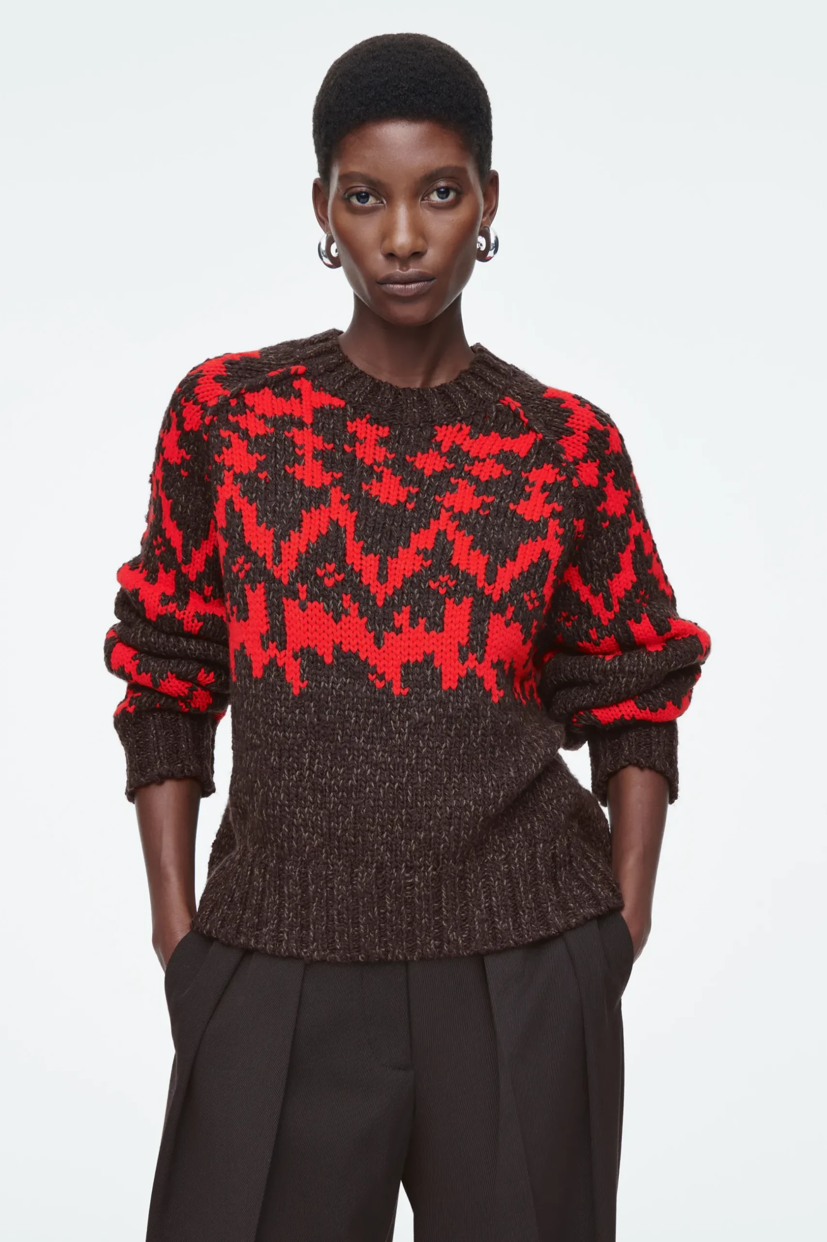 New COS SWETER Z WEŁNY ZE SPLOTEM FAIR ISLE