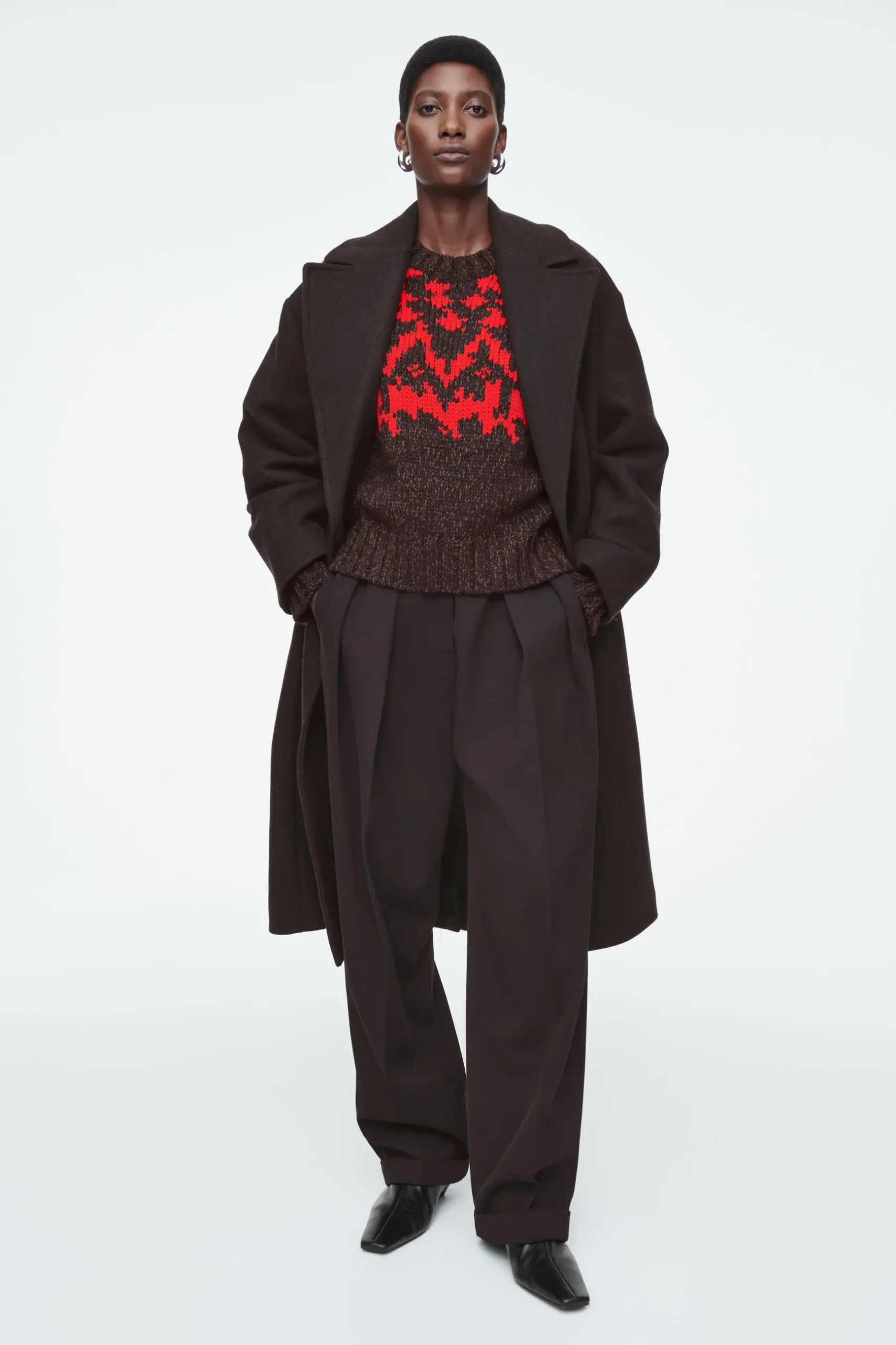 New COS SWETER Z WEŁNY ZE SPLOTEM FAIR ISLE