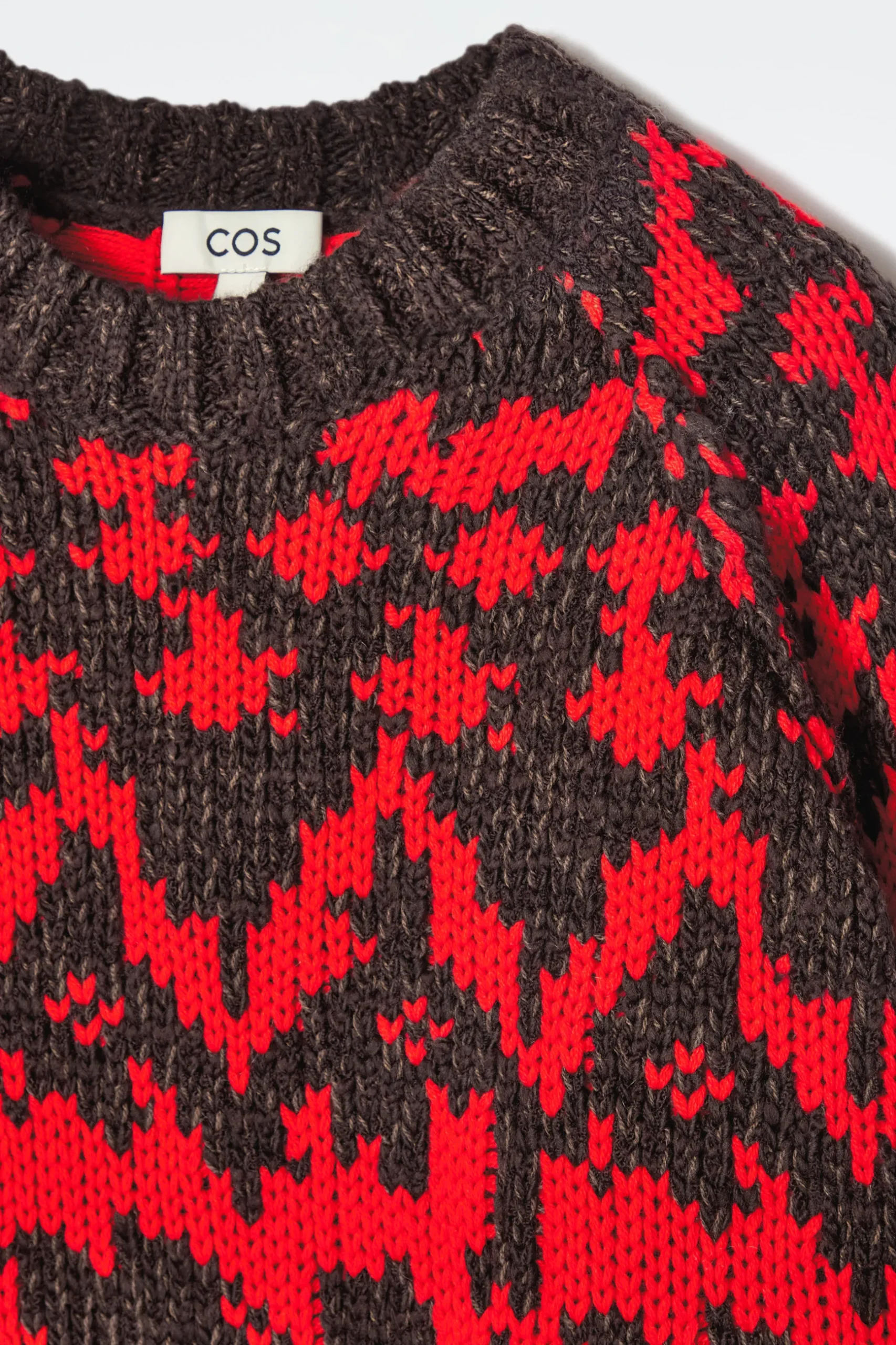 New COS SWETER Z WEŁNY ZE SPLOTEM FAIR ISLE