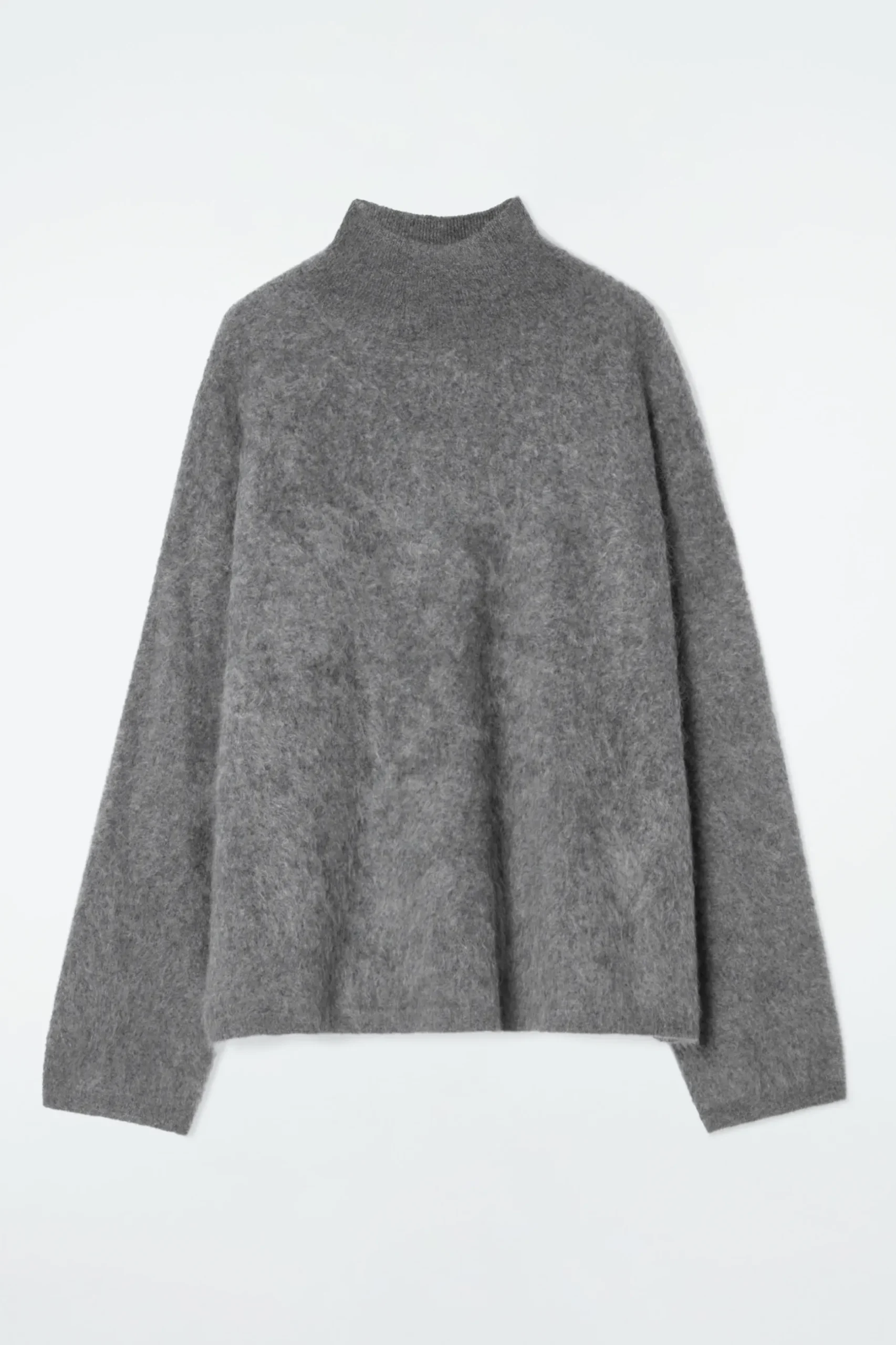 Best COS SWETER ZE SZCZOTKOWANEGO KASZMIRU Z PÓŁGOLFEM