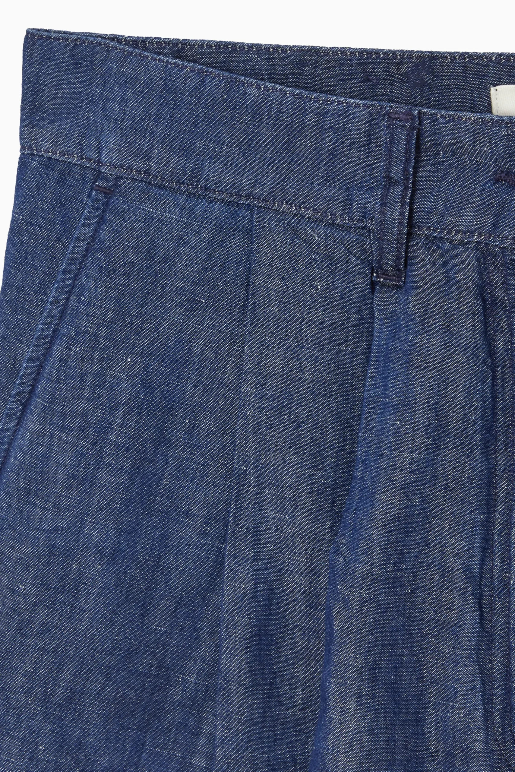 Outlet COS SZEROKIE SPODNIE JEANSOWE