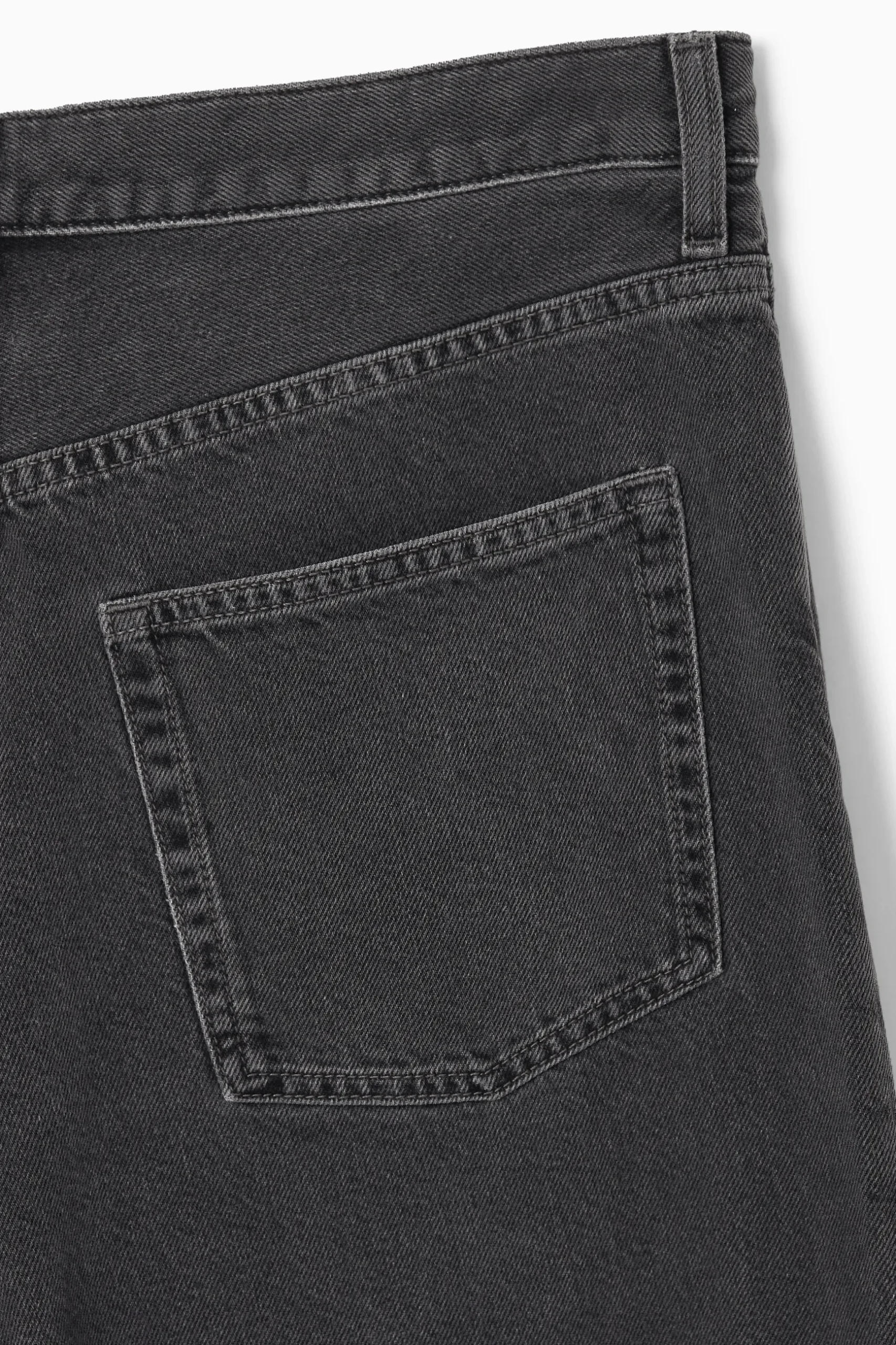 Fashion COS SZEROKIE SPODNIE JEANSOWE Z TROCZKIEM