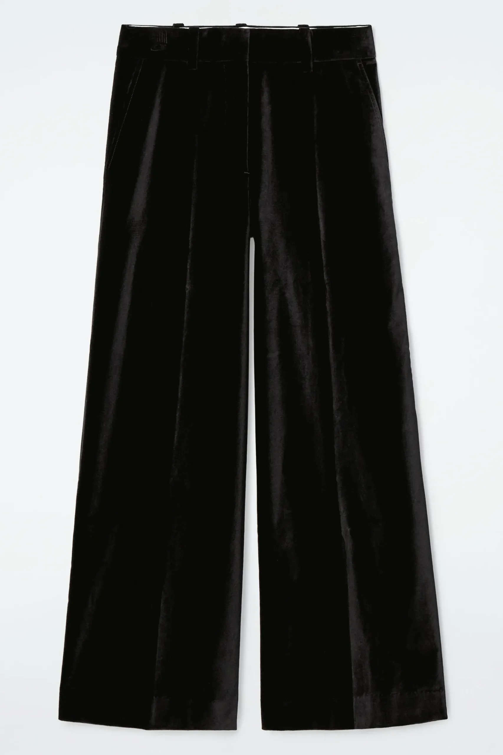 Fashion COS SZEROKIE SPODNIE Z AKSAMITU – RELAXED FIT