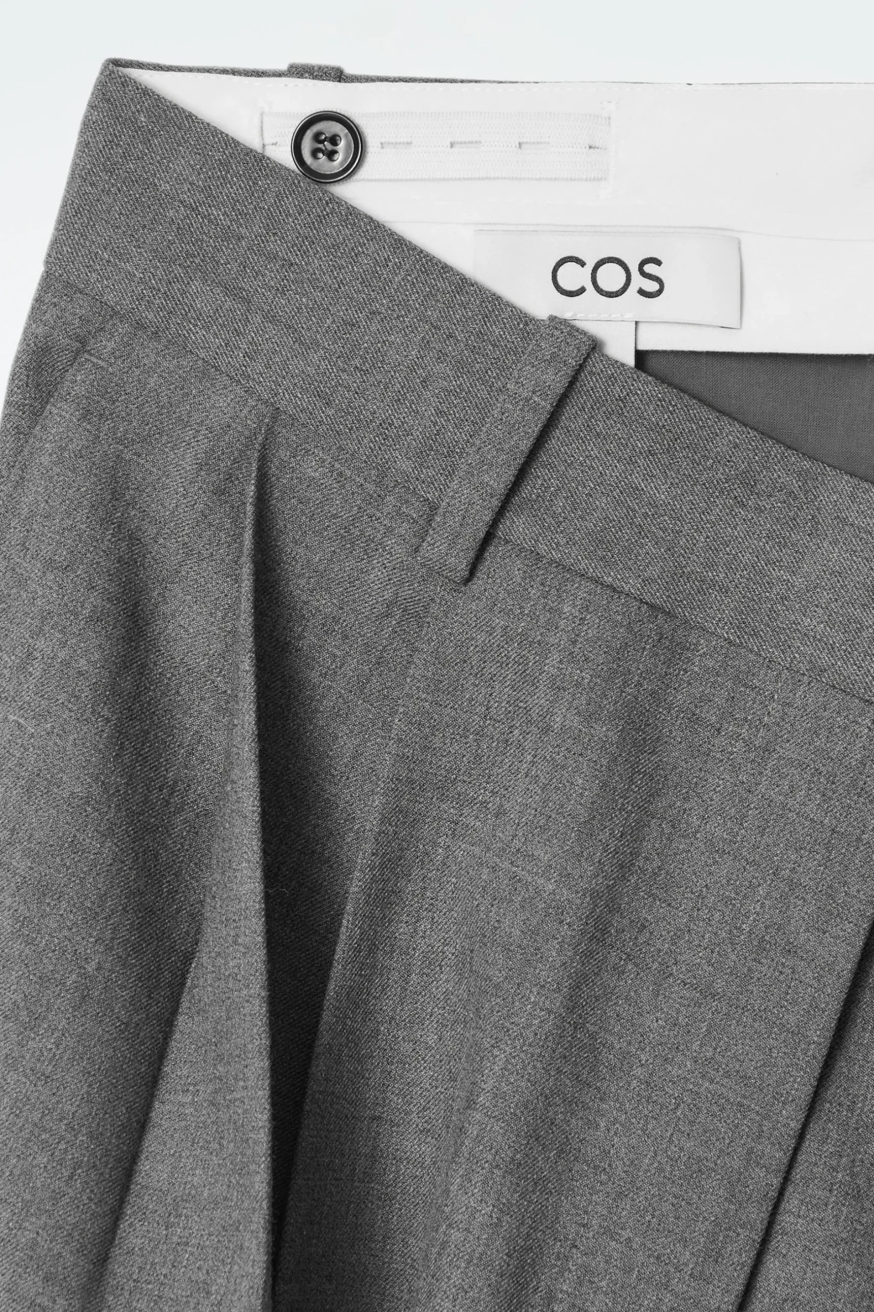 Hot COS SZEROKIE SPODNIE Z DIAGONALU – RELAXED FIT