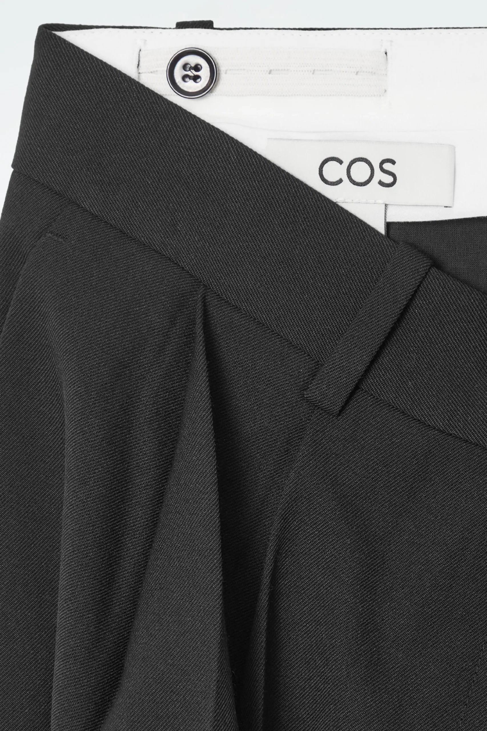 Best COS SZEROKIE SPODNIE Z DIAGONALU – RELAXED FIT
