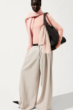 Fashion COS SZEROKIE SPODNIE Z MIESZANKI Z WEŁNĄ – RELAXED FIT