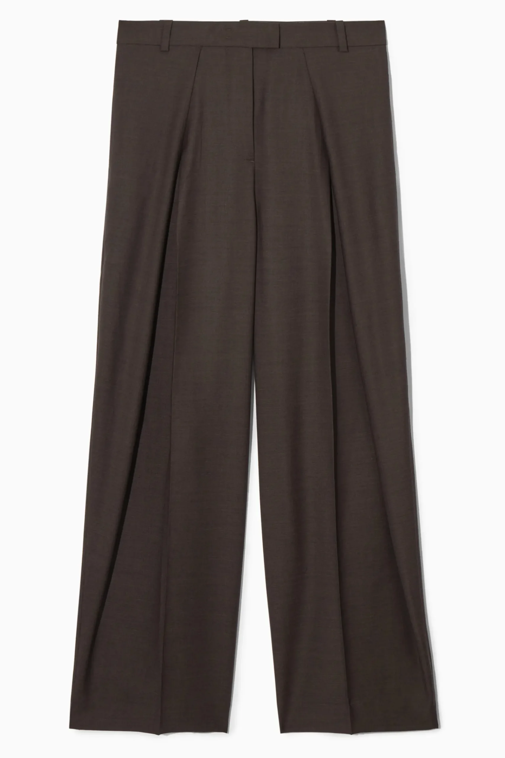 Discount COS SZEROKIE SPODNIE Z ZAKŁADKAMI – RELAXED FIT