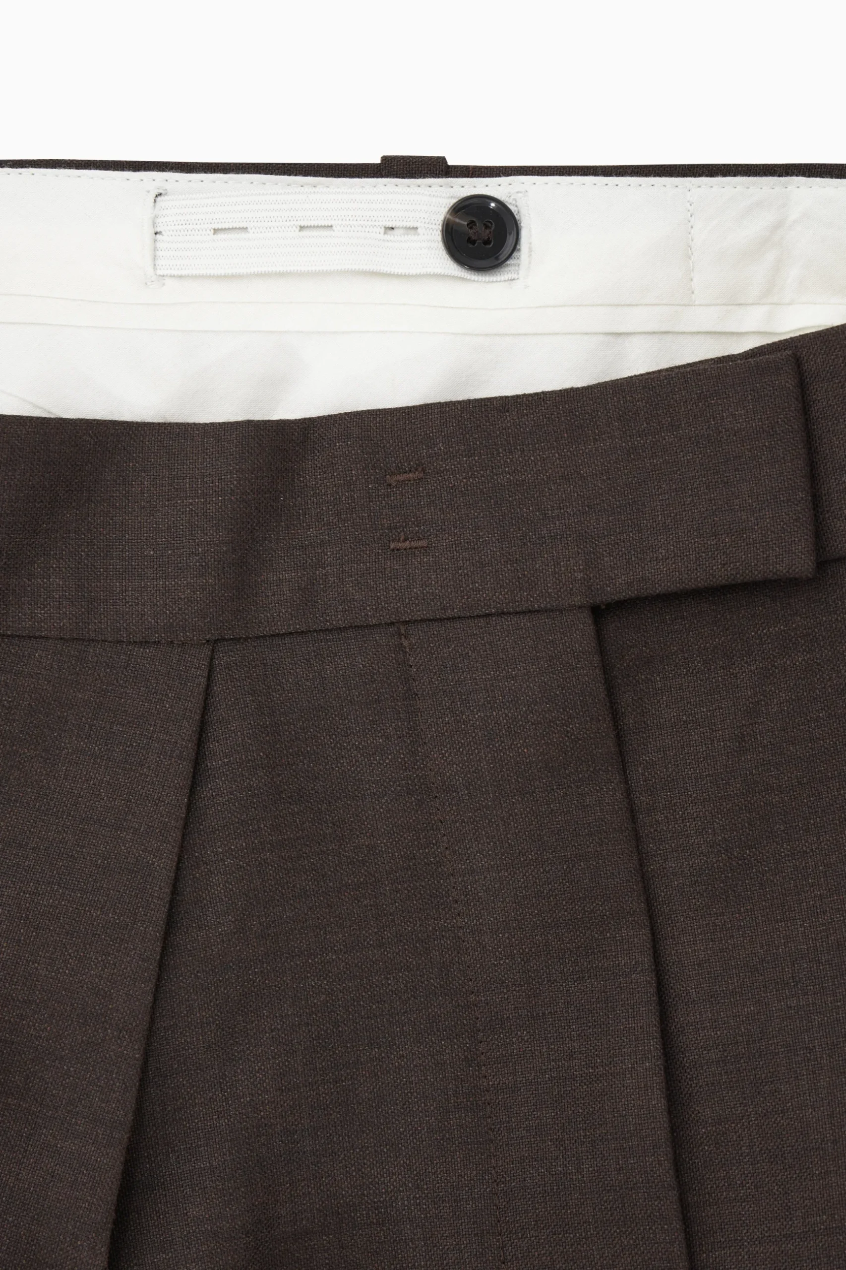 Discount COS SZEROKIE SPODNIE Z ZAKŁADKAMI – RELAXED FIT