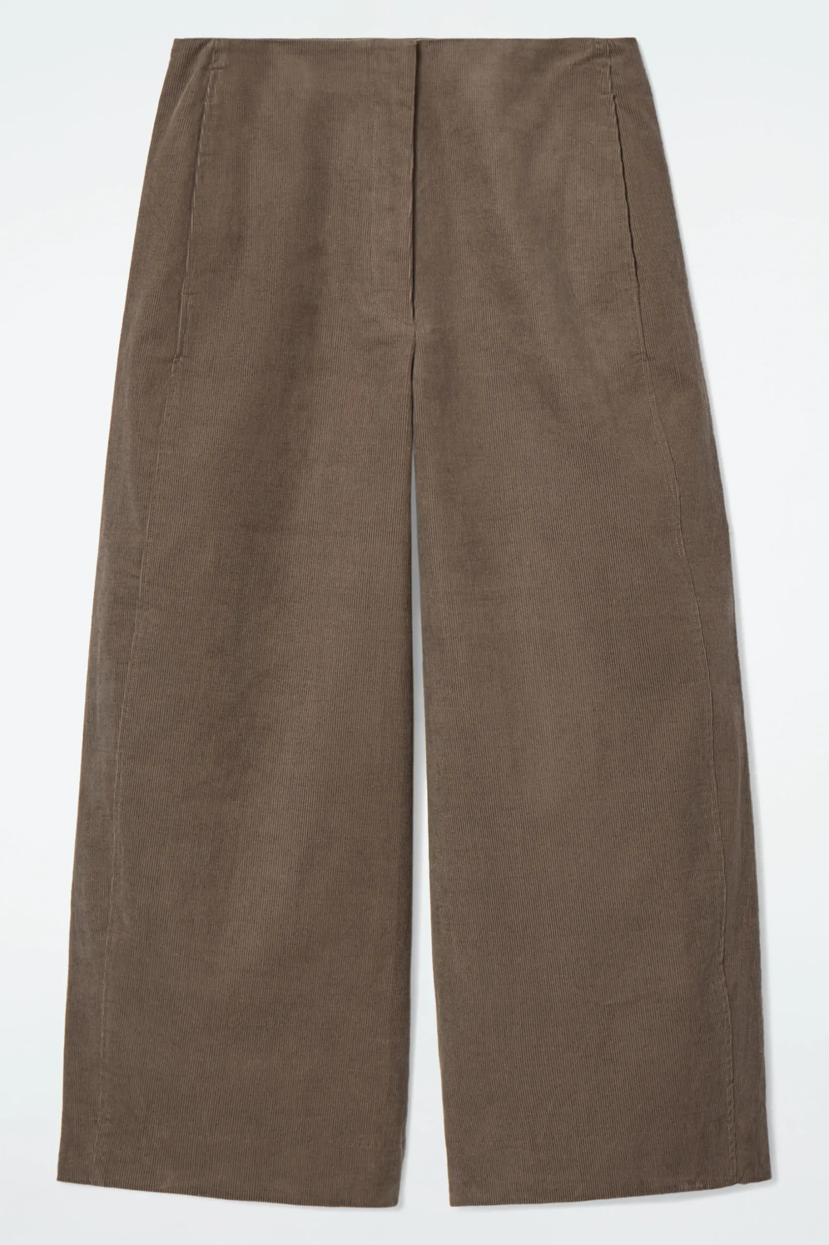 Clearance COS SZTRUKSOWE SPODNIE Z NOGAWKAMI TYPU BARREL