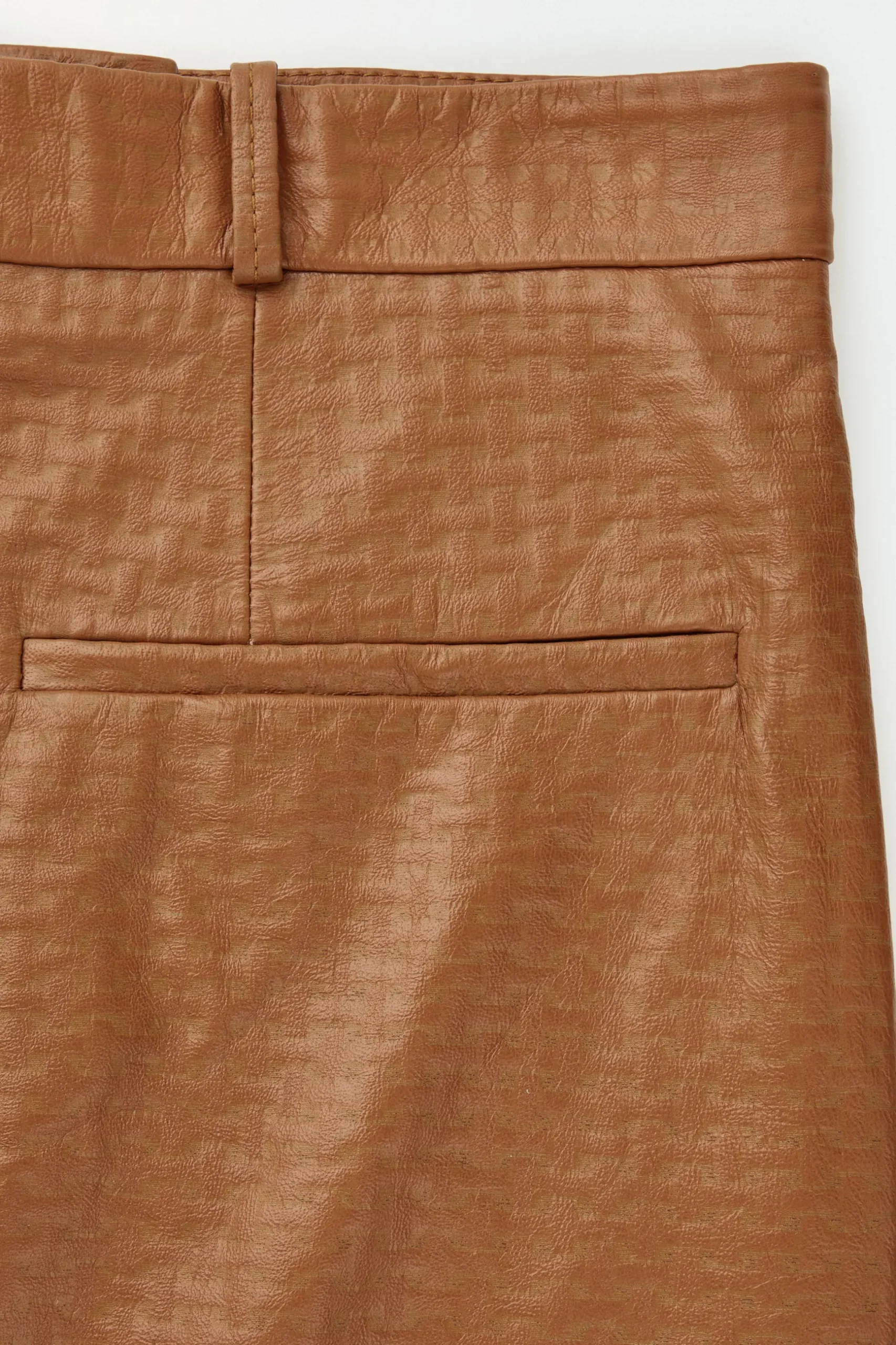 Best COS THE EMBOSSEDLEATHER MINI SKIRT