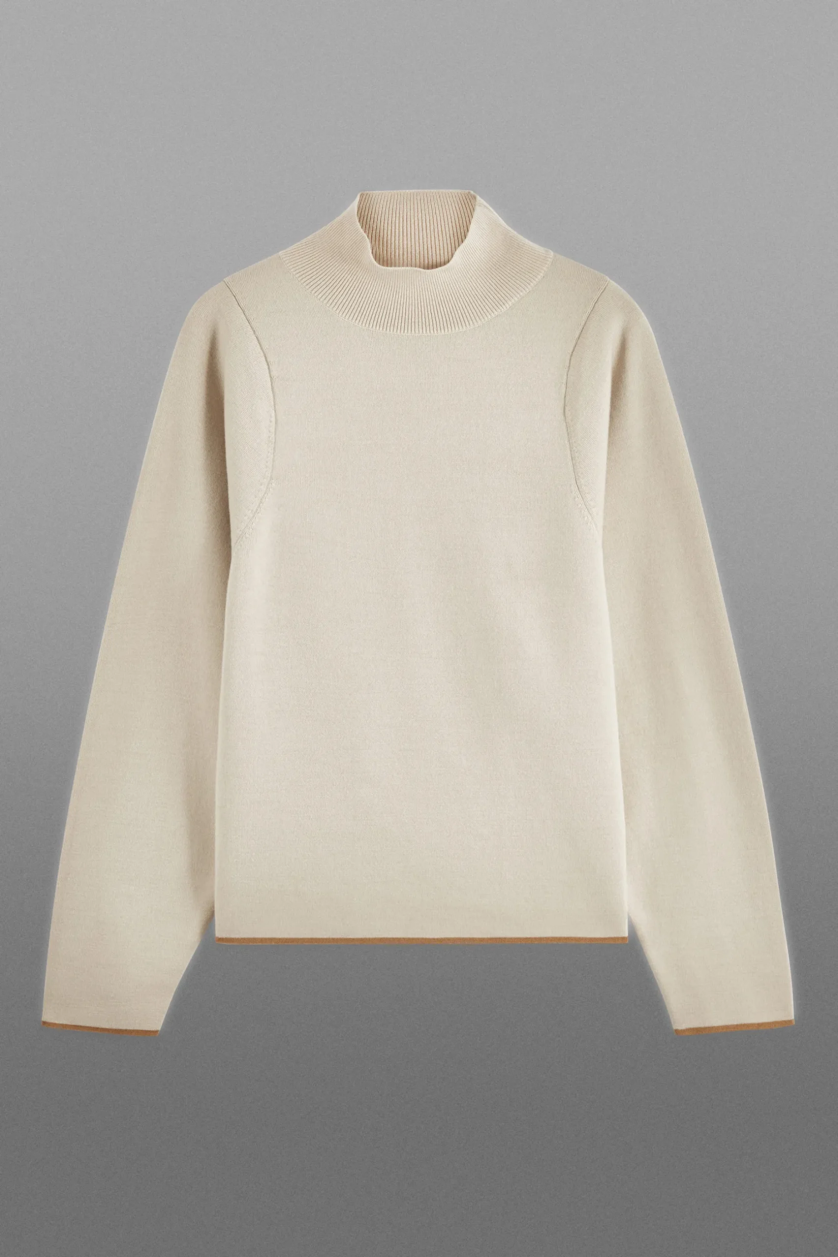 Sale COS THE WAISTED WOOL MOCKNECK JUMPER