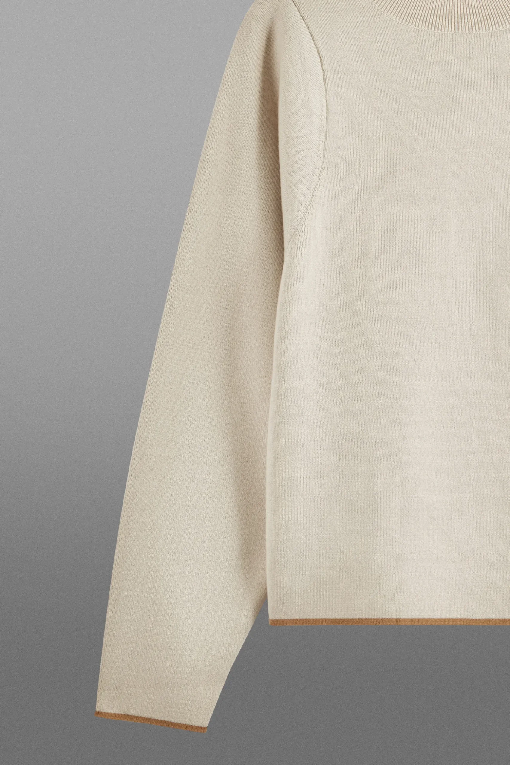 Sale COS THE WAISTED WOOL MOCKNECK JUMPER