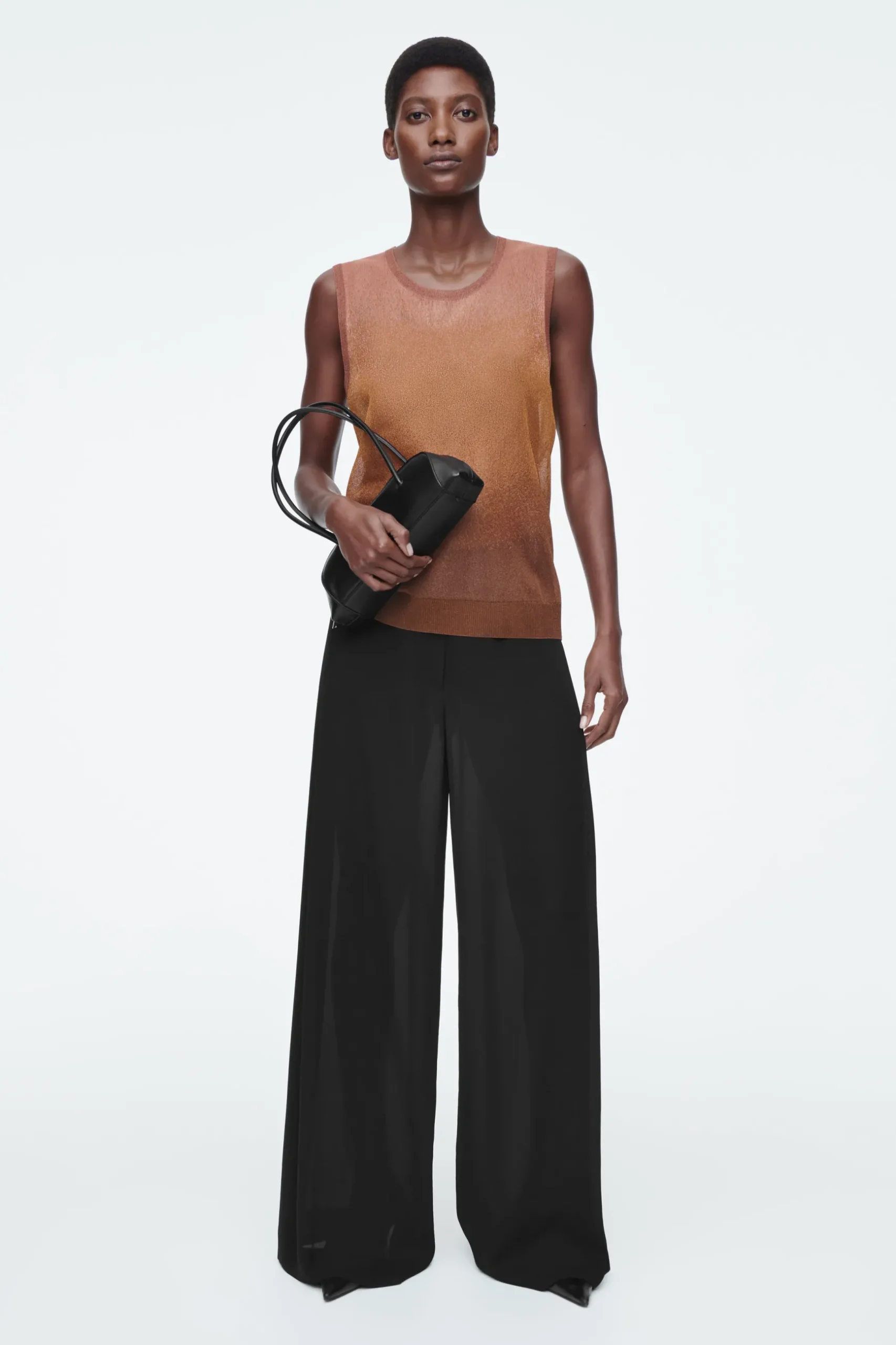 New COS TOP Z CIENKIEJ DZIANINY Z EFEKTEM OMBRE