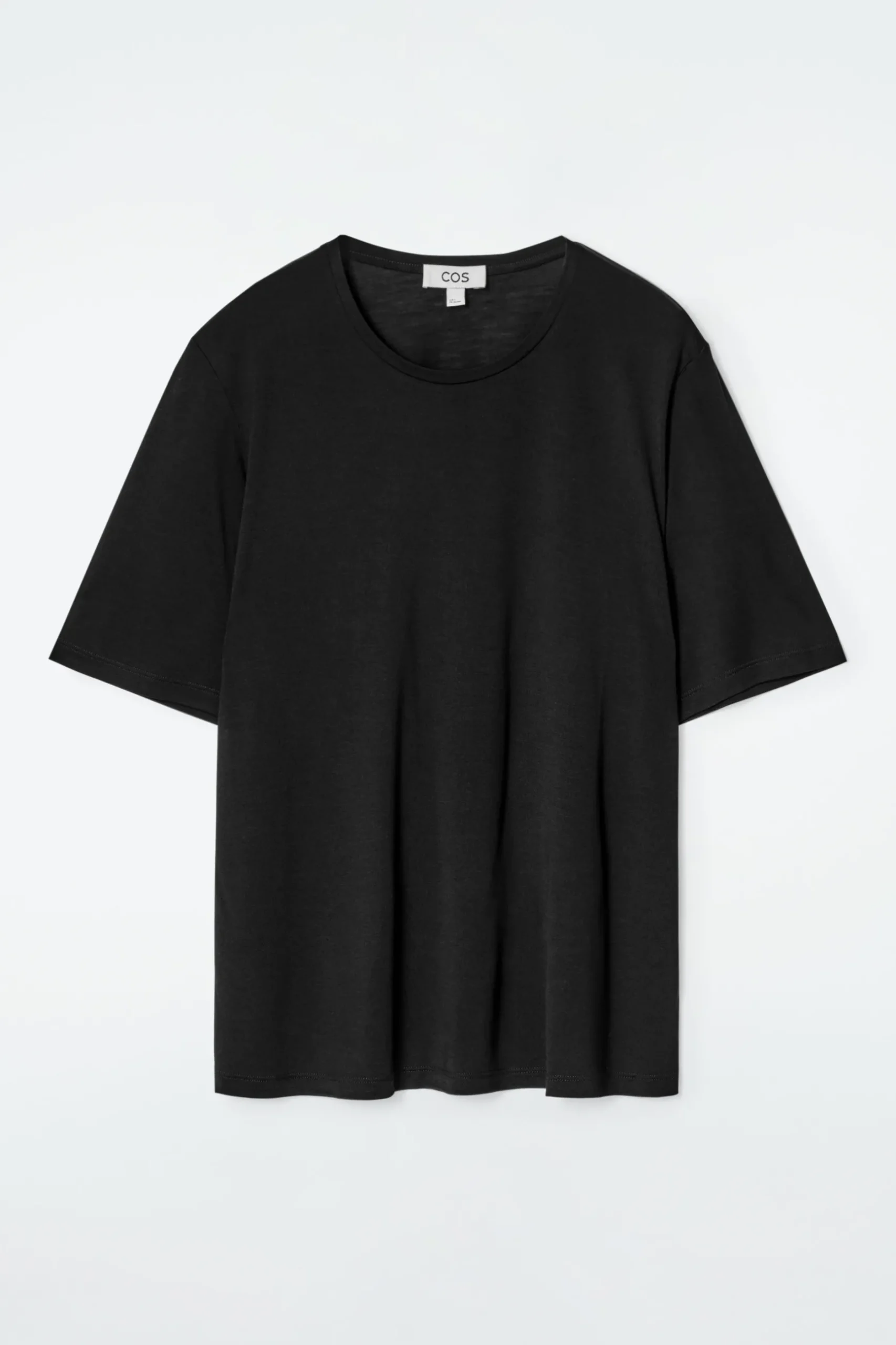 New COS T-SHIRT Z DZIANINY JEDWABNEJ