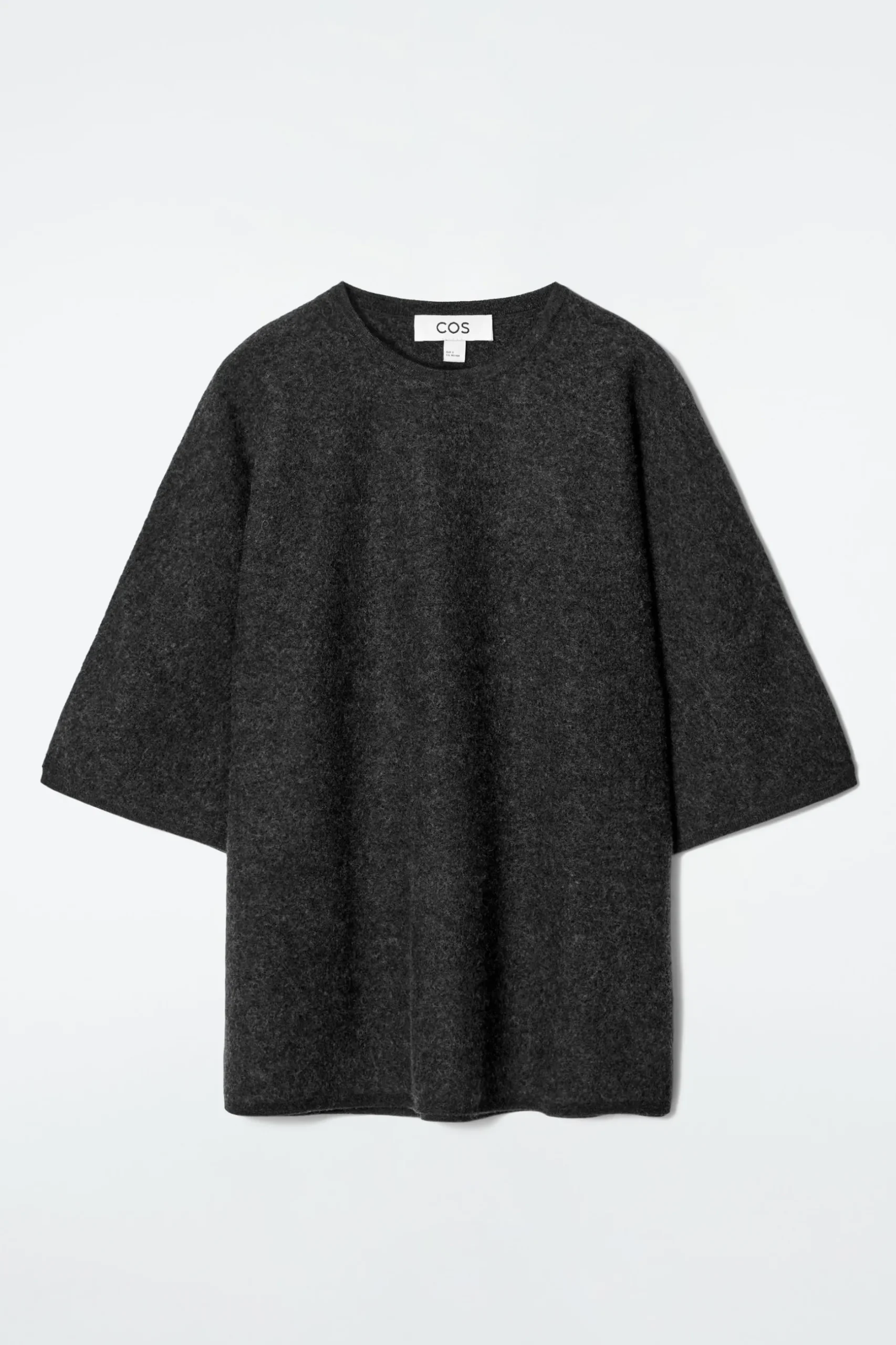 Outlet COS T-SHIRT Z PARZONEJ WEŁNY MERINO – OVERSIZED FIT