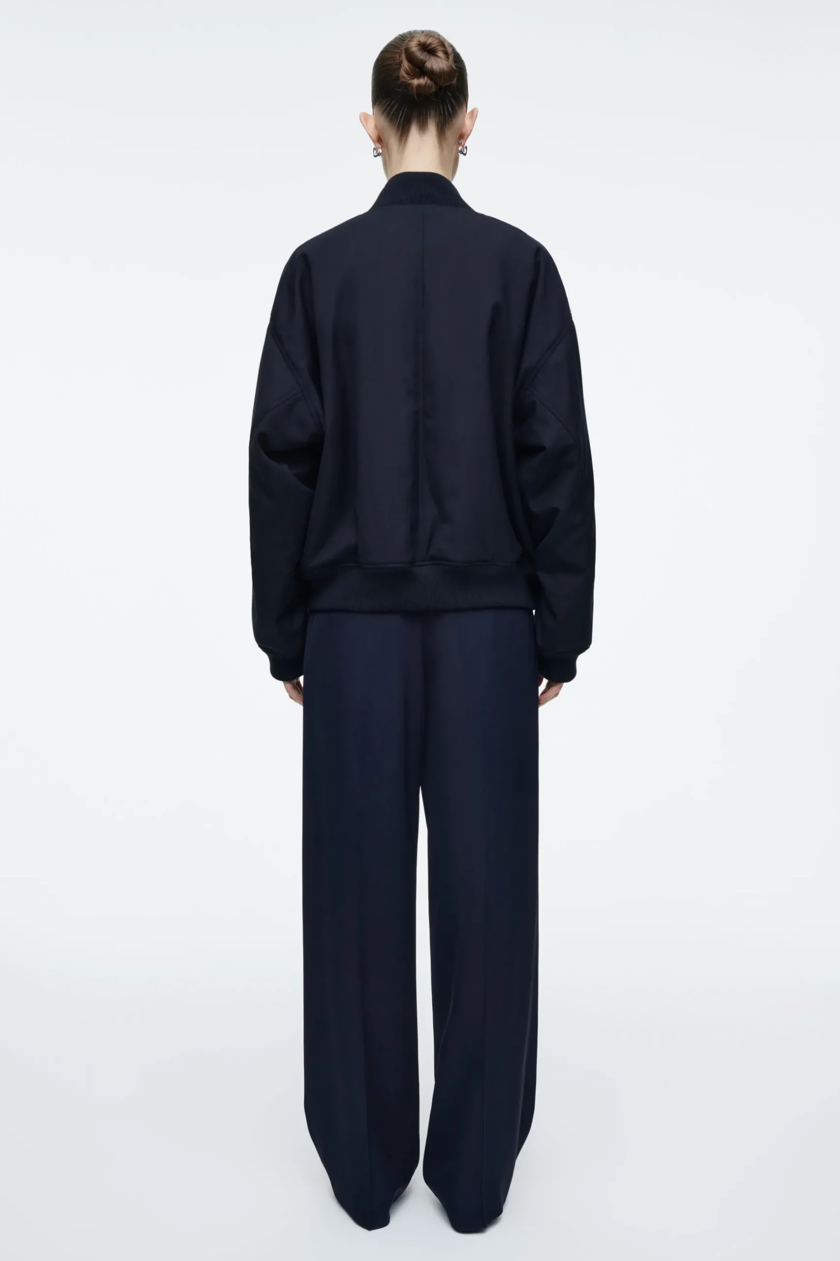 New COS WEŁNIANA KURTKA BOMBERKA O KROJU OVERSIZE