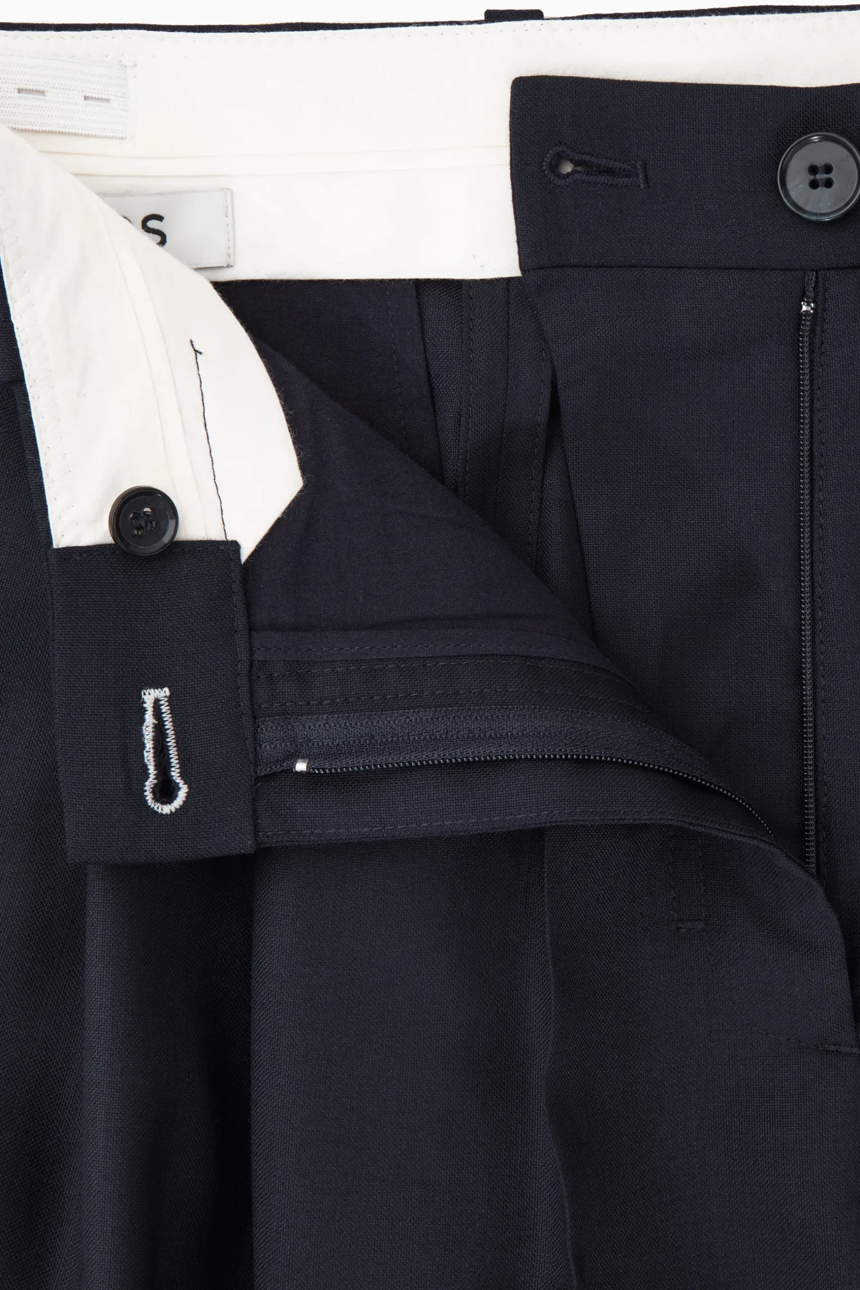 Hot COS WEŁNIANE SPODNIE TYPU BARREL – REGULAR FIT
