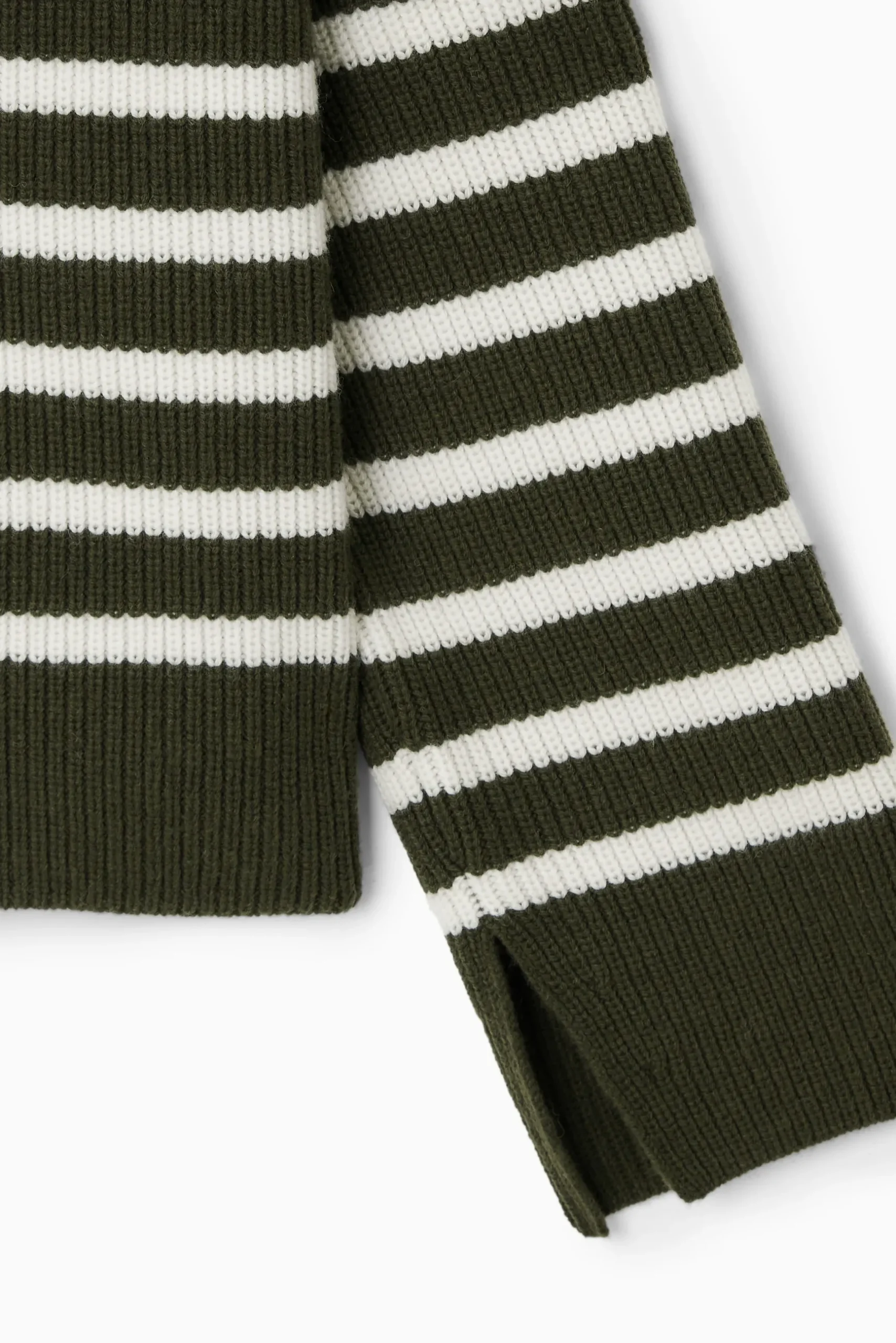 Discount COS WEŁNIANY SWETER W PASKI Z GOLFEM