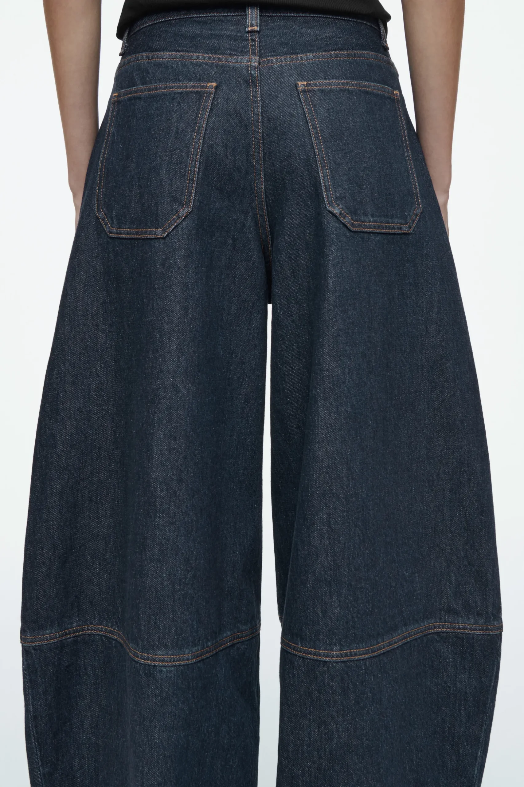 Discount COS WESTERNOWE SPODNIE TYPU BARREL Z SUROWEGO DENIMU