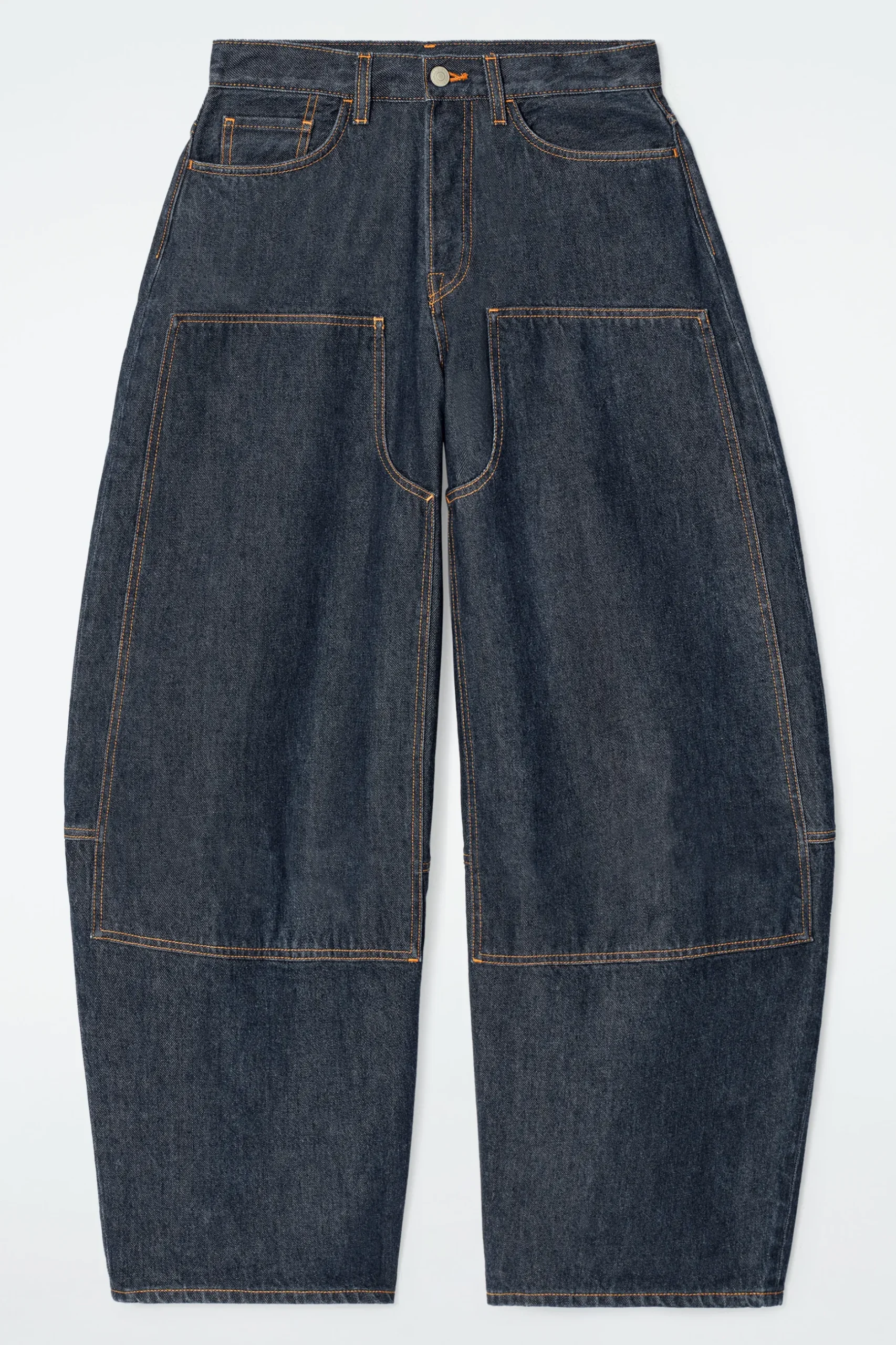 Discount COS WESTERNOWE SPODNIE TYPU BARREL Z SUROWEGO DENIMU