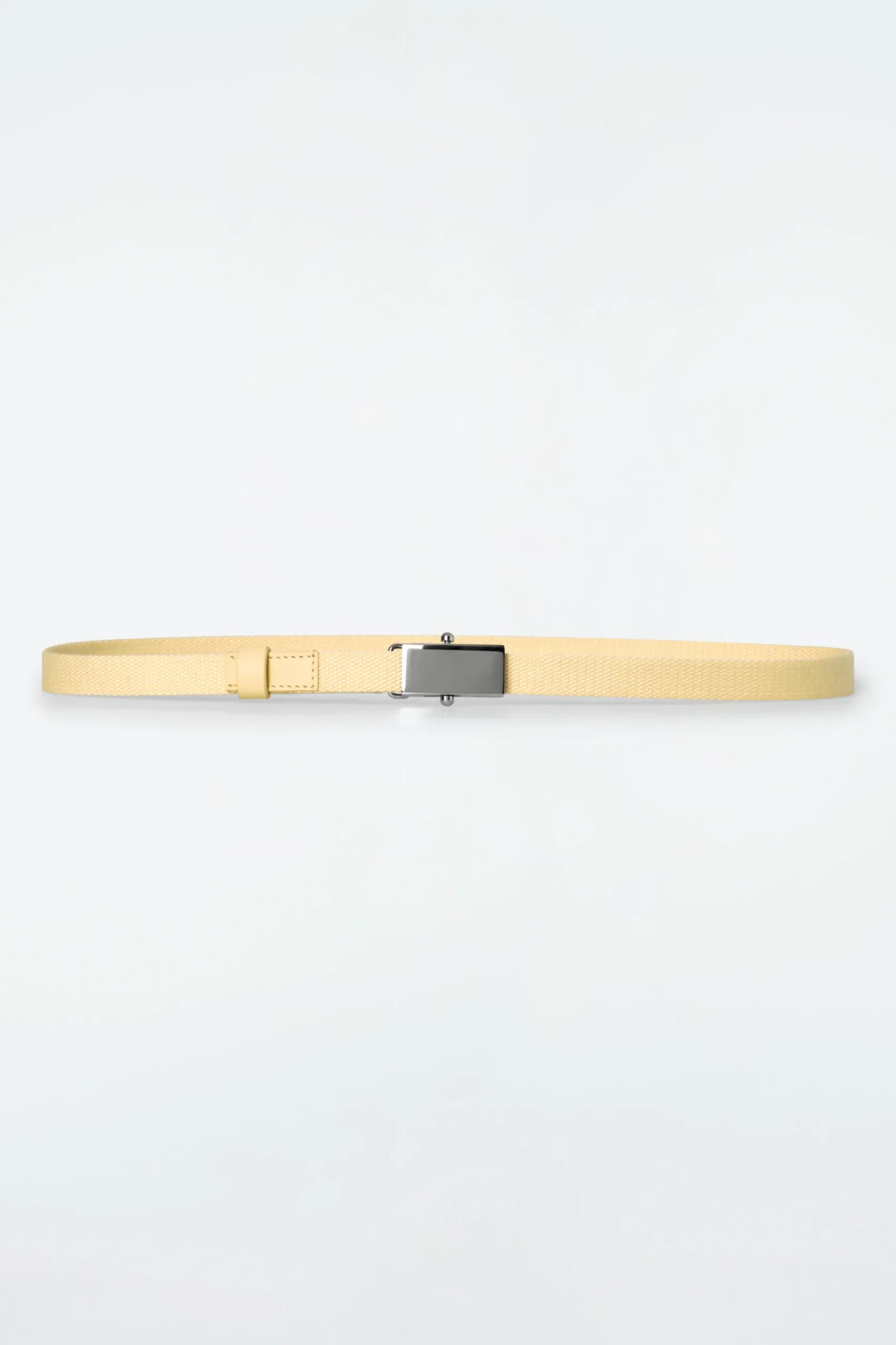 Outlet COS WĄSKI PASEK Bladożółty