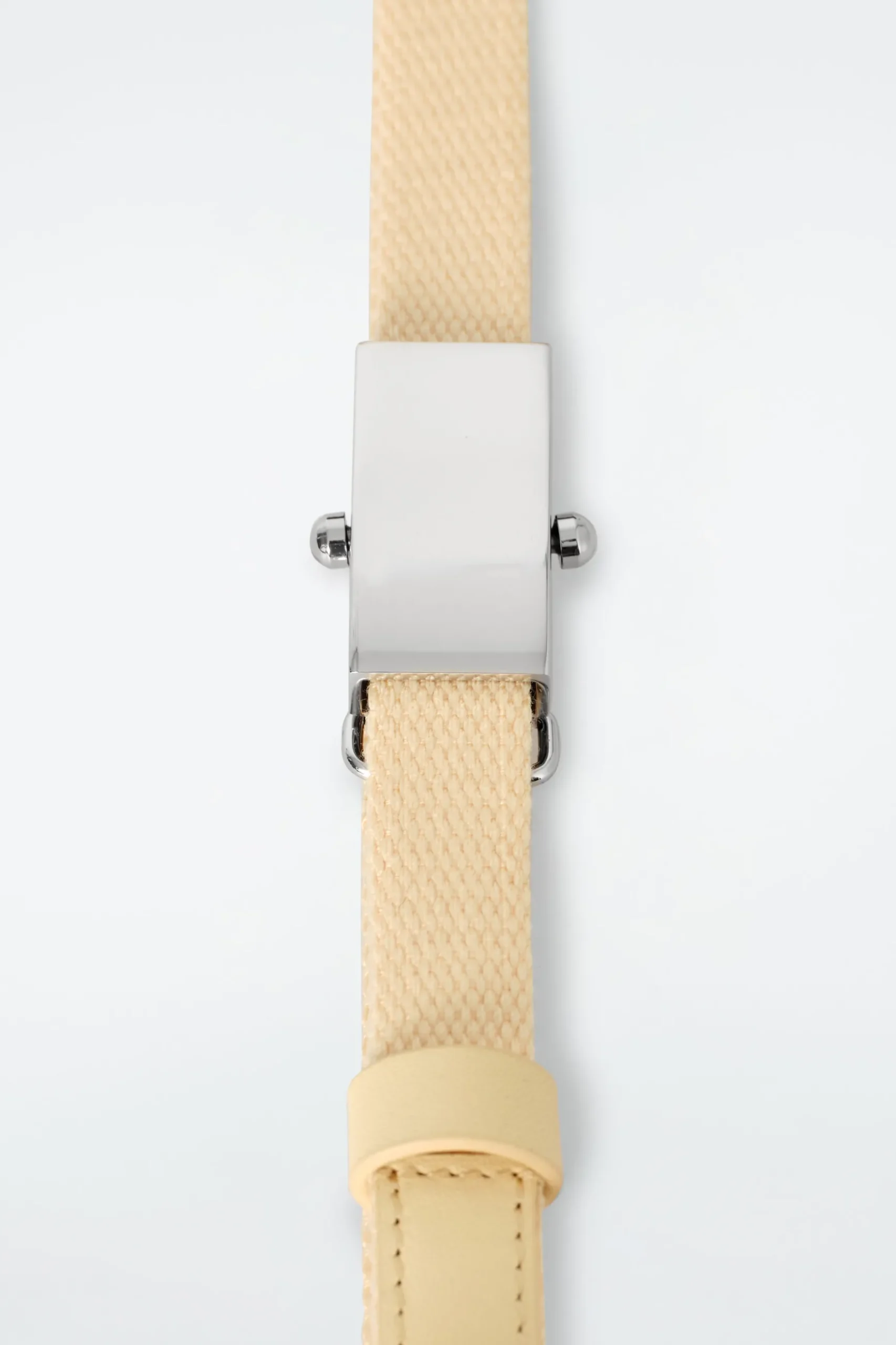 Outlet COS WĄSKI PASEK Bladożółty