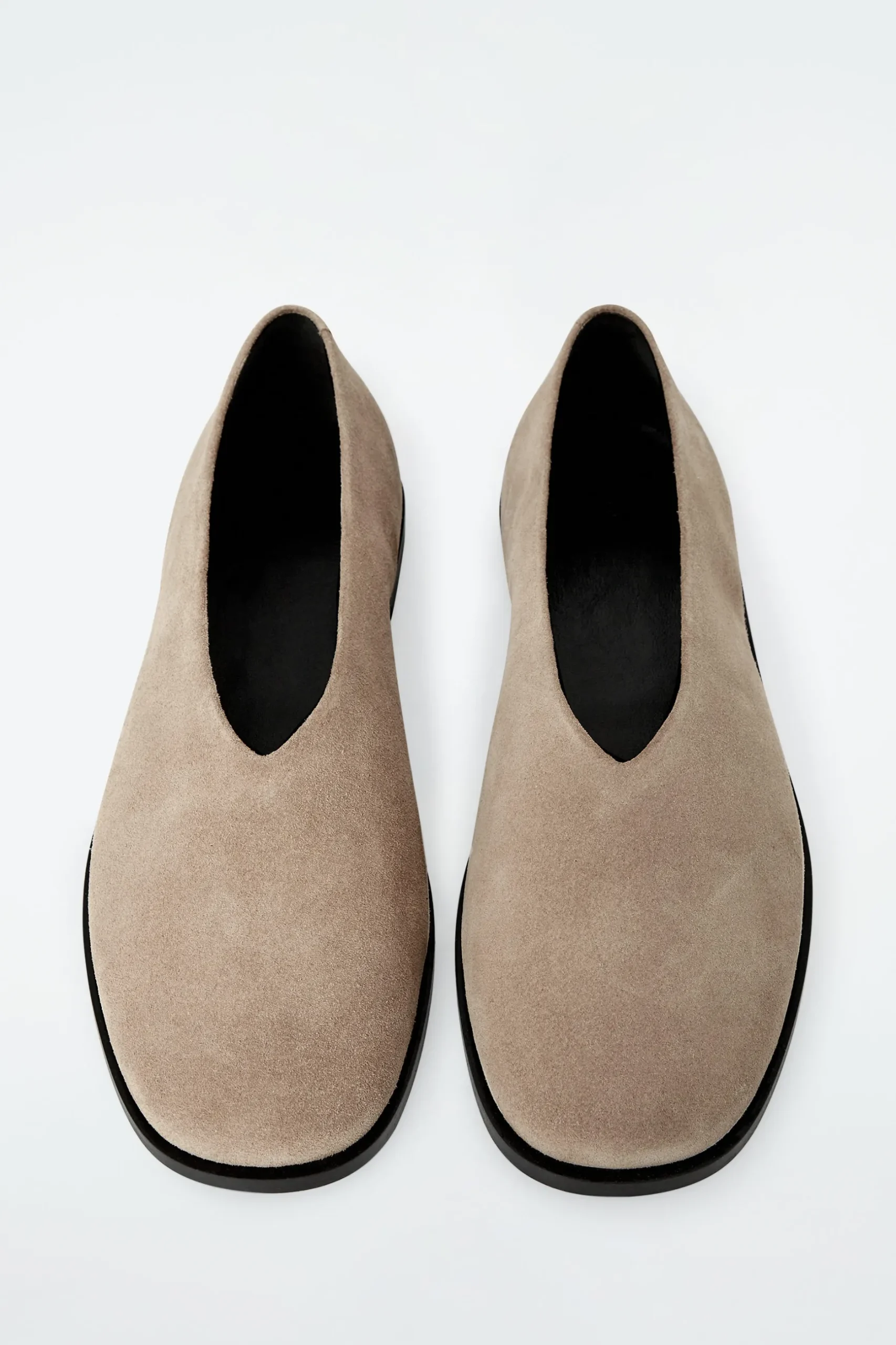 Fashion COS ZAMSZOWE BALERINY Beżowy