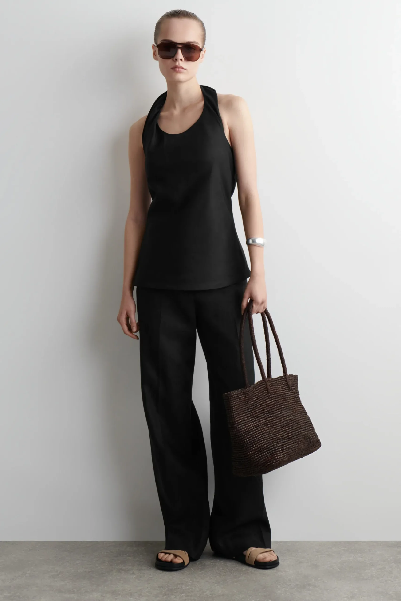 Fashion COS ZAMSZOWE KLAPKI Beżowy
