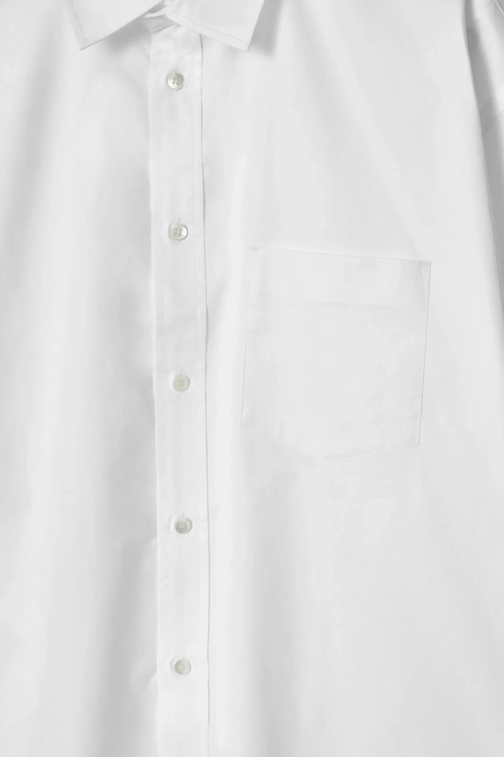 Hot COS BAWEŁNIANA KOSZULA OXFORD O KROJU OVERSIZE Biały