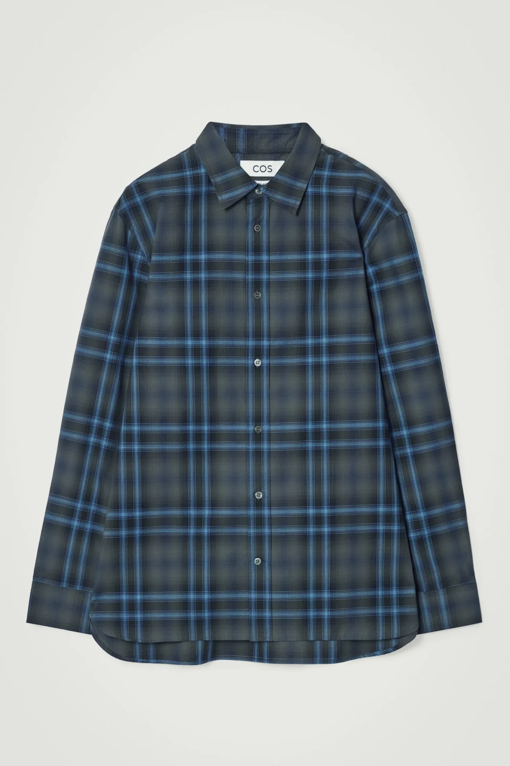 Clearance COS BAWEŁNIANA KOSZULA W KRATĘ – RELAXED FIT