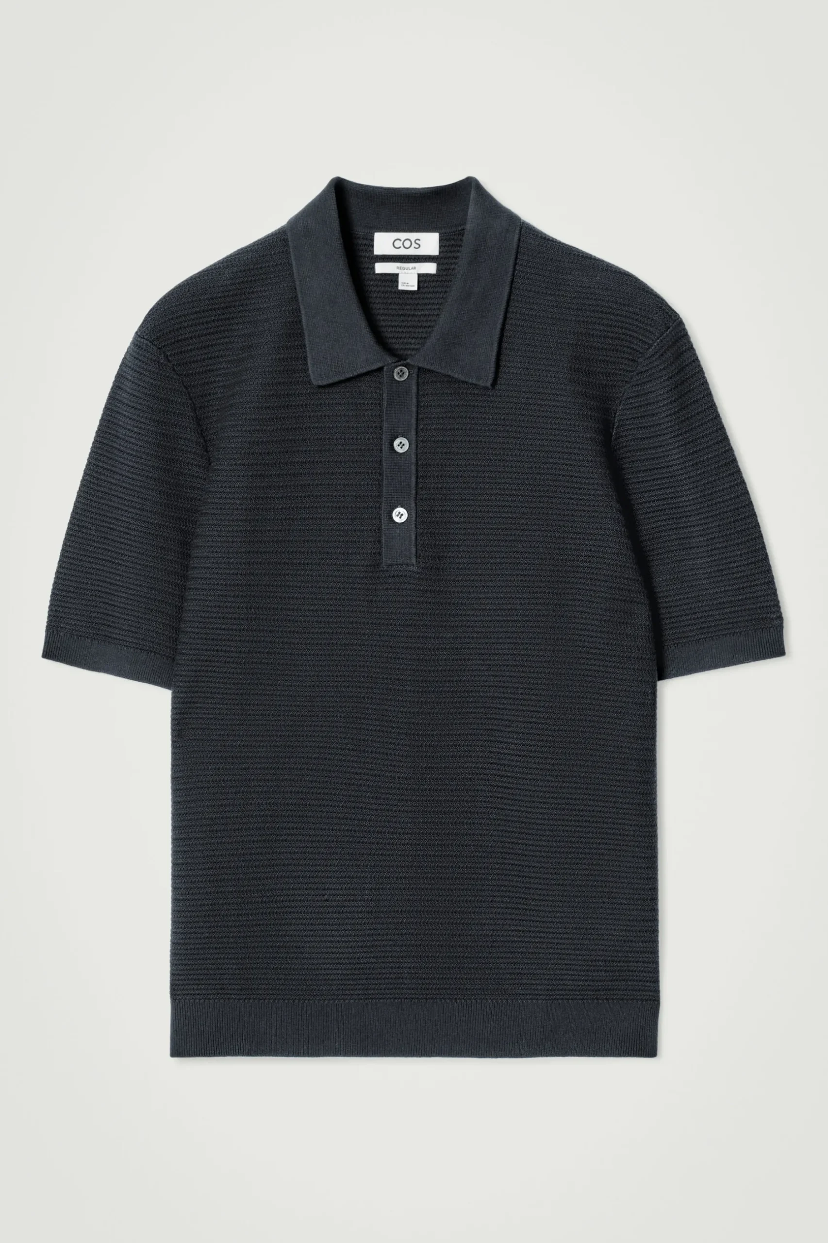 New COS BAWEŁNIANA KOSZULKA POLO Granatowy