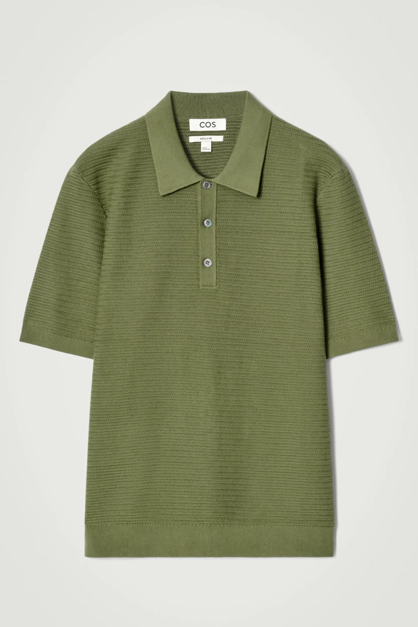 Best COS BAWEŁNIANA KOSZULKA POLO Zielony