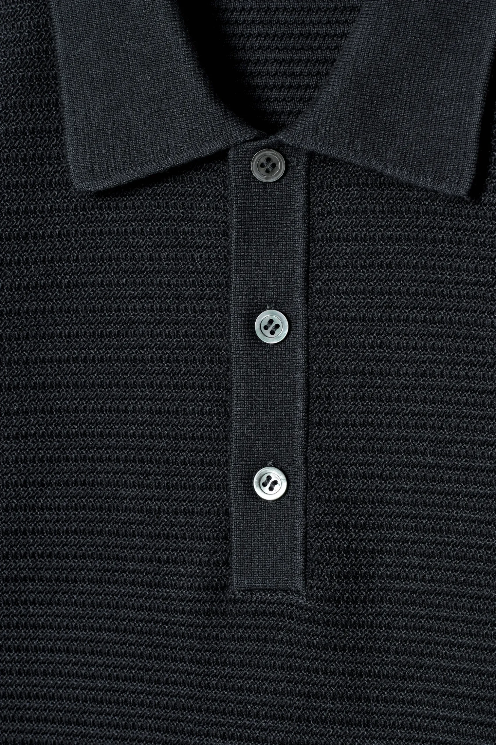New COS BAWEŁNIANA KOSZULKA POLO Granatowy