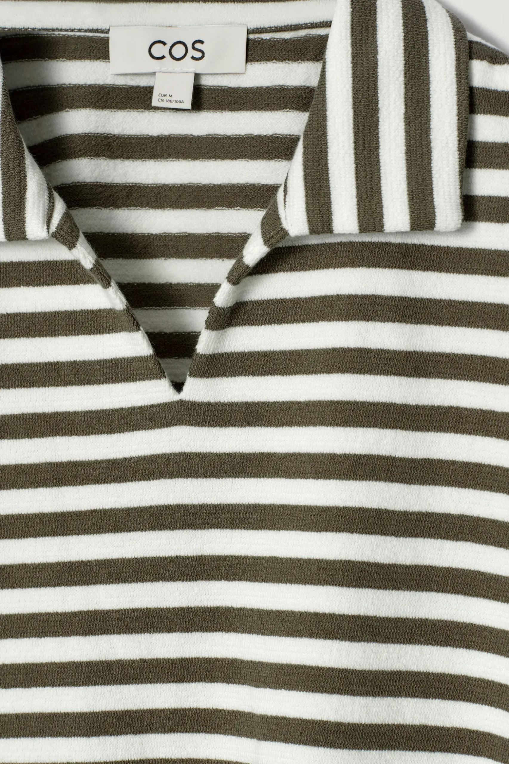 Fashion COS BAWEŁNIANA KOSZULKA POLO W PASKI