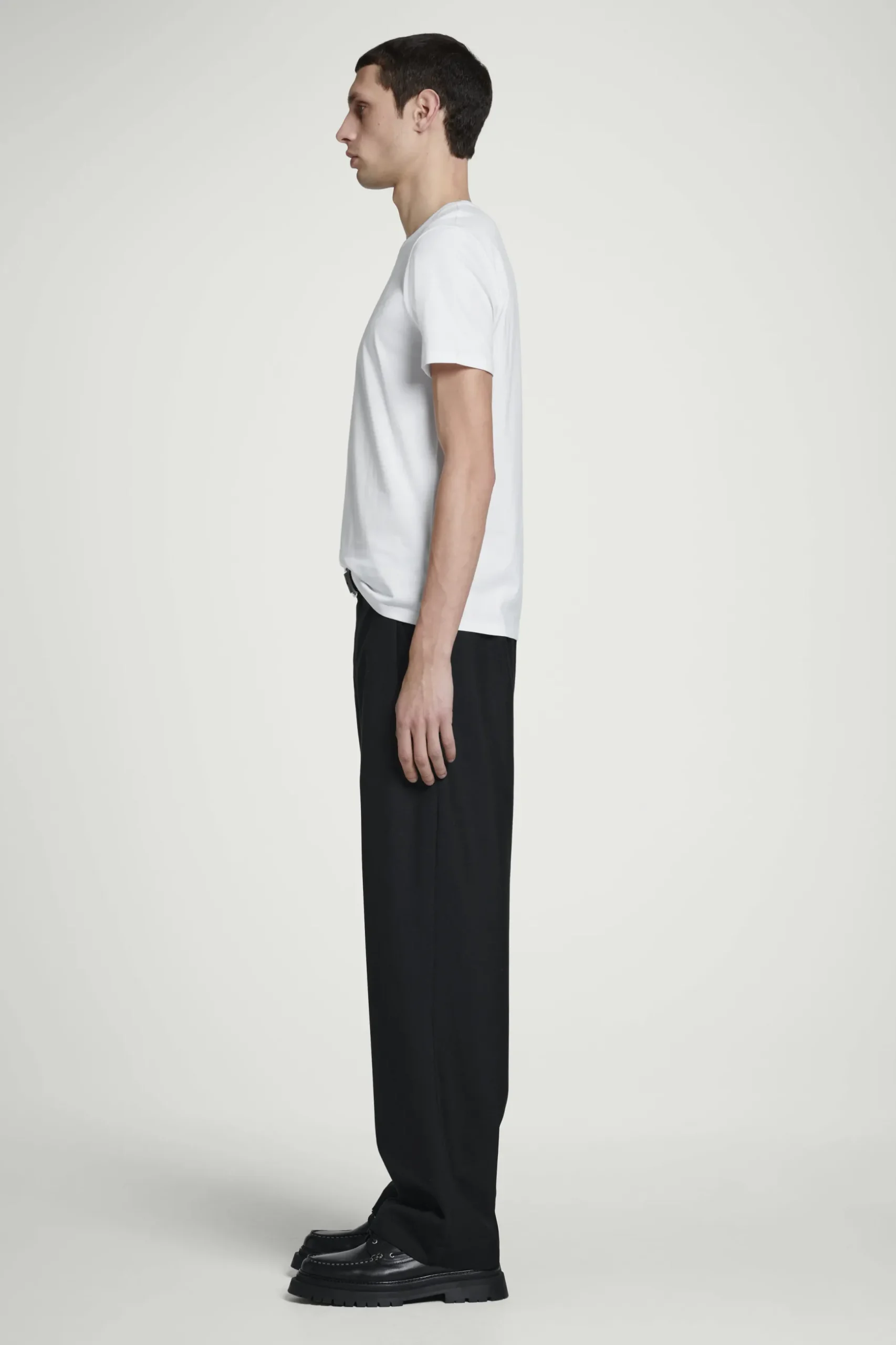 Online COS BAWEŁNIANY T-SHIRT – REGULAR FIT Biały